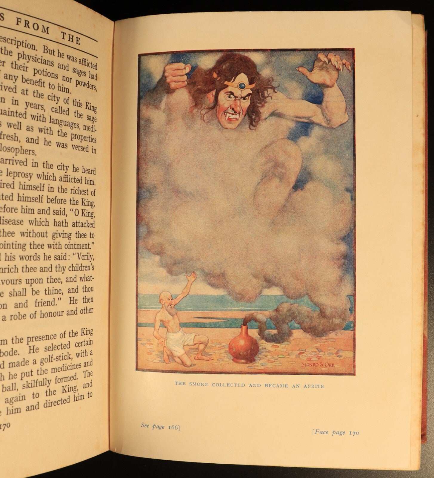 c1935 The Magic Walking Stick & Arabian Nights Antique Fiction Childrens Book