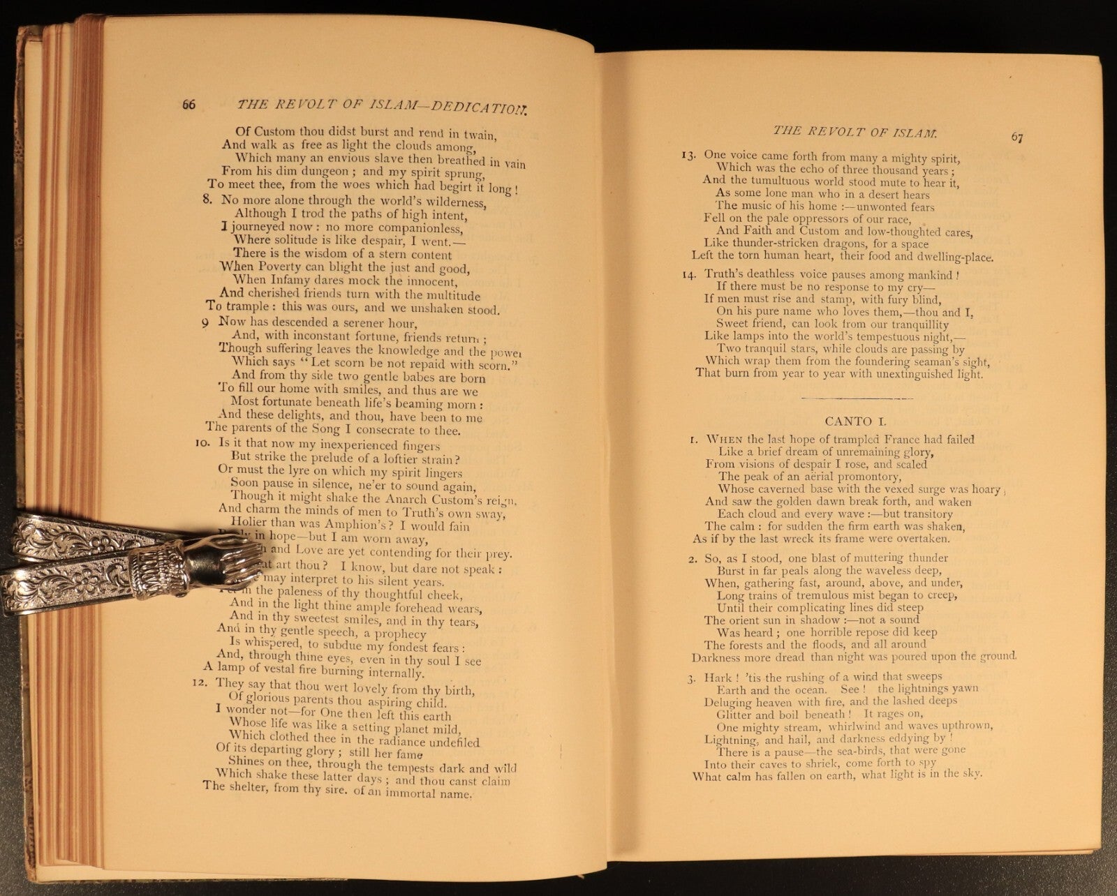 The Poetical Works Of Percy Bysshe Shelley c1895 Rossetti Antique Poetry Book