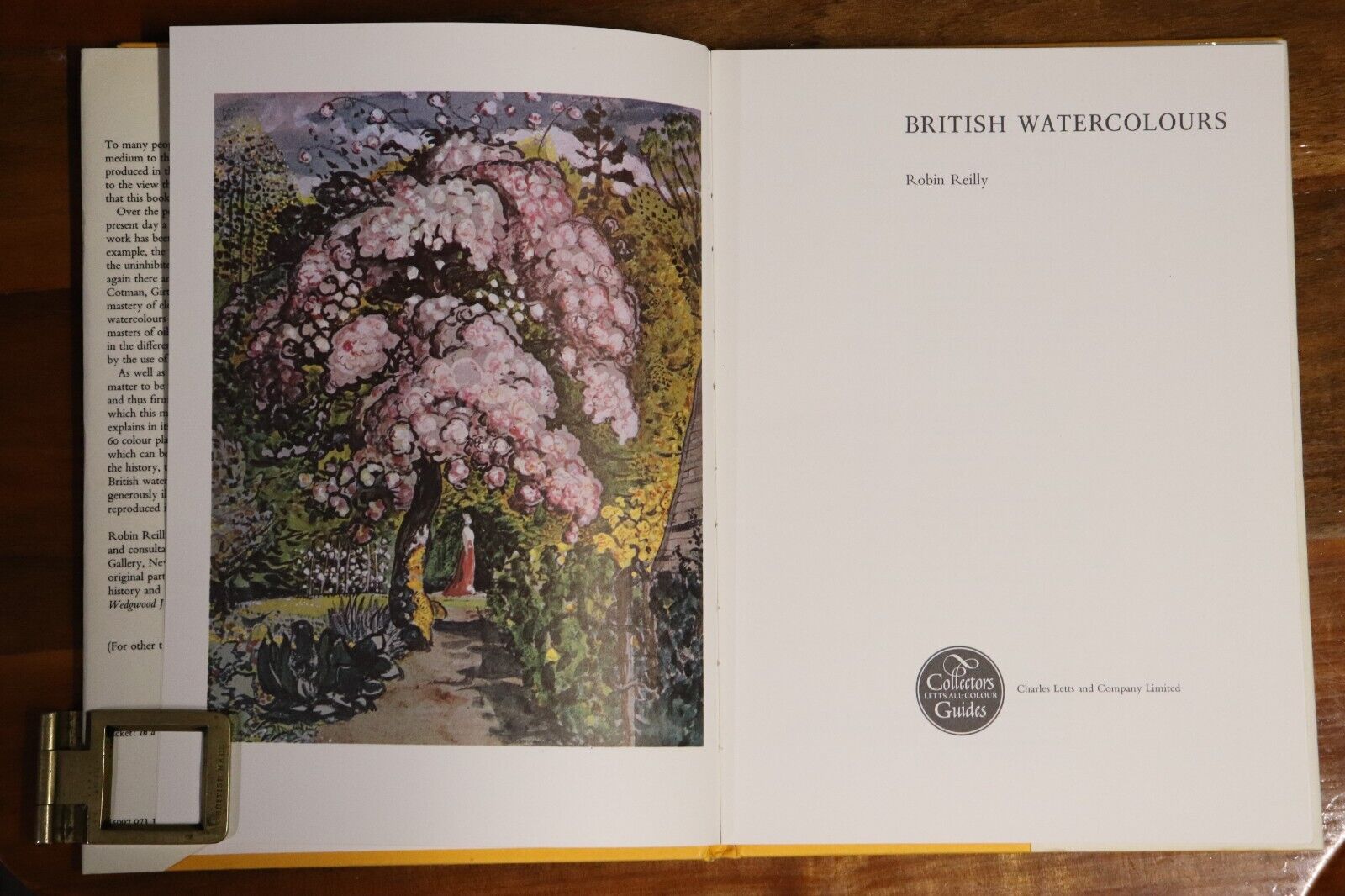 1974 British Watercolours by Robin Reilly 1st Edition Vintage Art Book