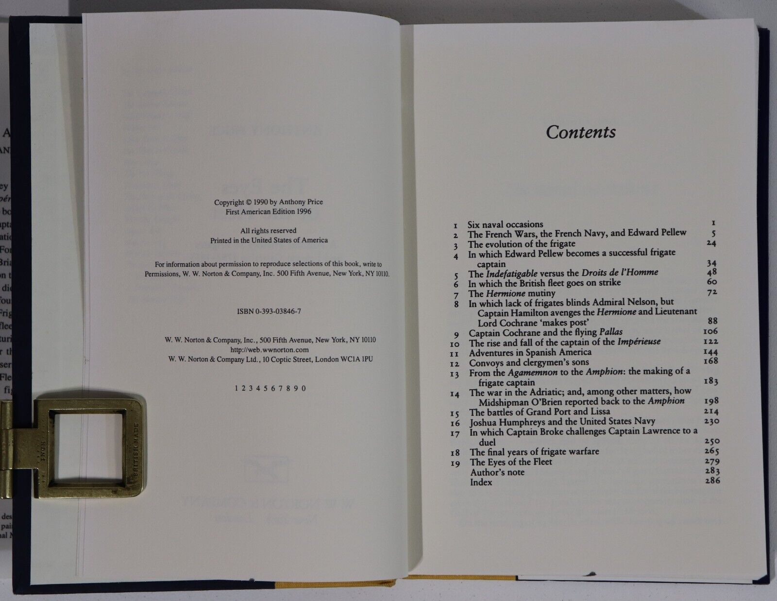 1996 The Eyes Of The Fleet by Anthony Price British Maritime History Book