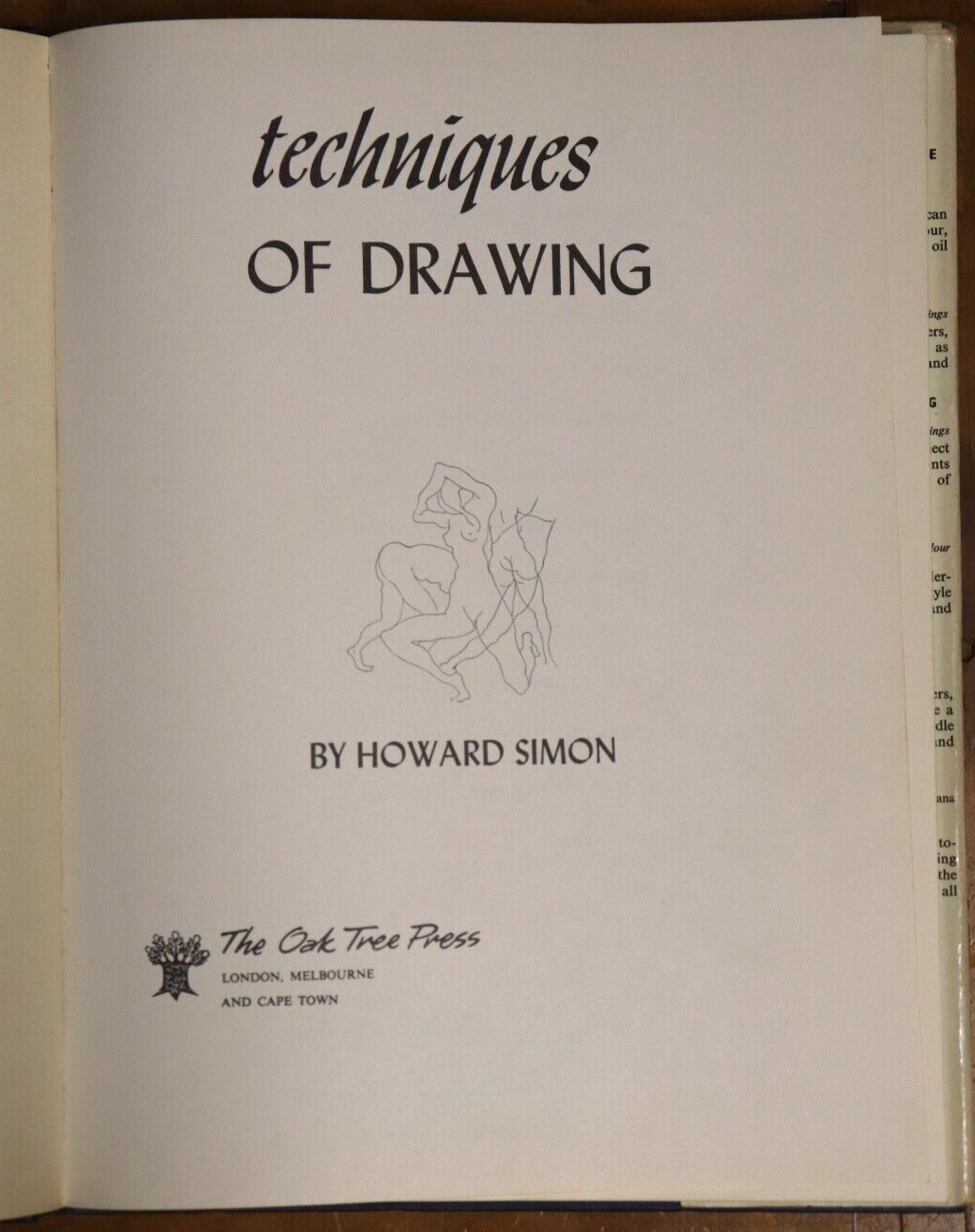 1963 Techniques Of Drawing by Howard Simon Vintage Art Tutorial Book