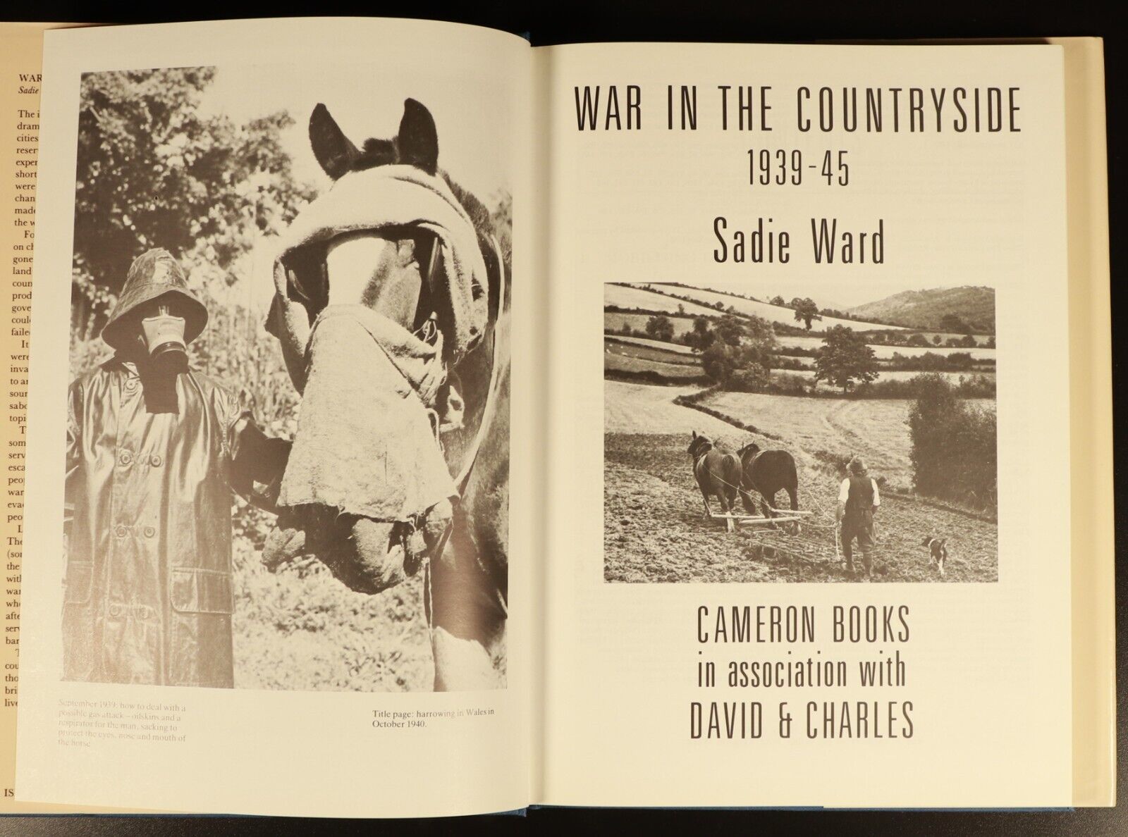 1988 War In The Countryside 1939-45 by Sadie Ward British Military History Book