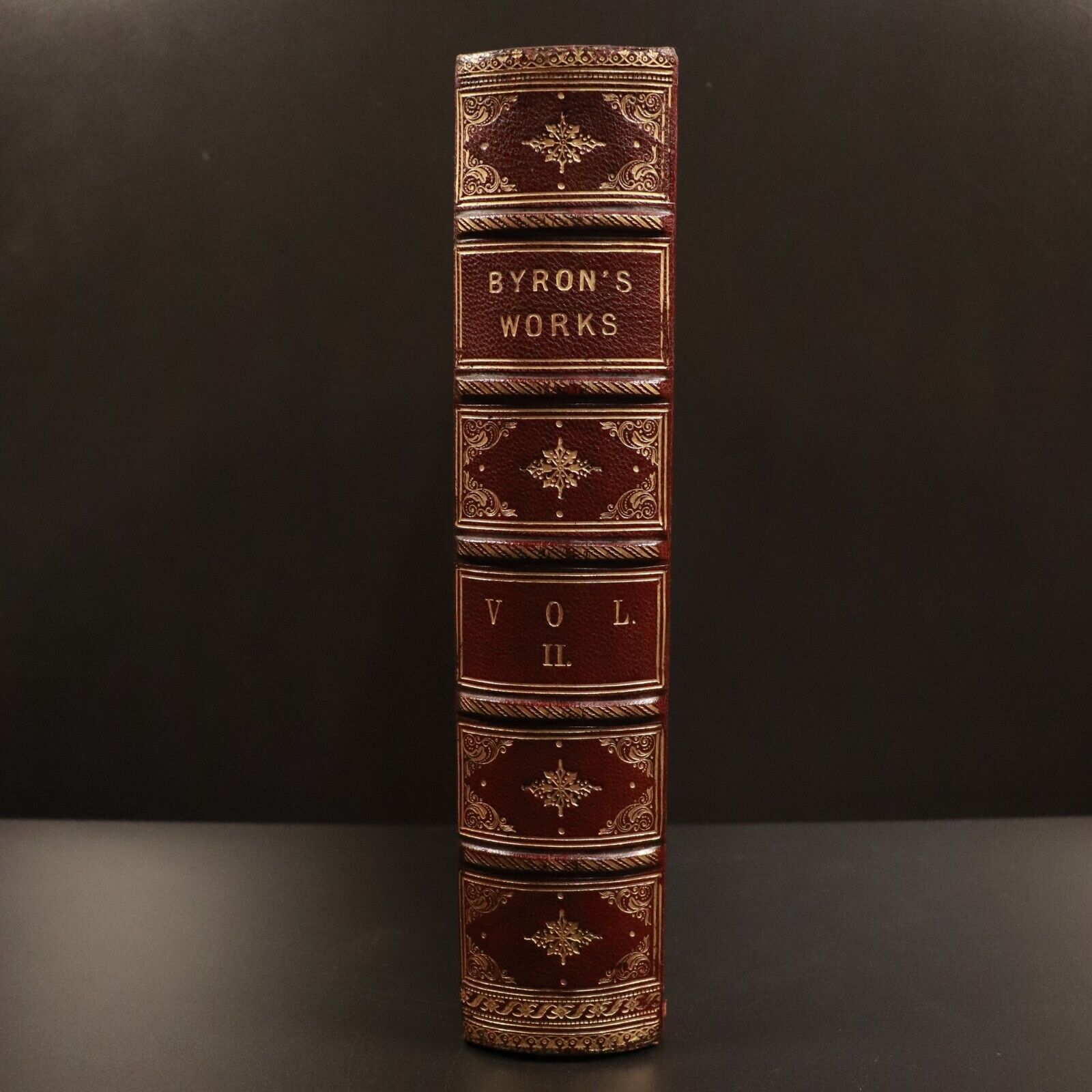 c1880 Poetical Works Of Lord Byron Drawing Room Edition Illustrated Antique Book