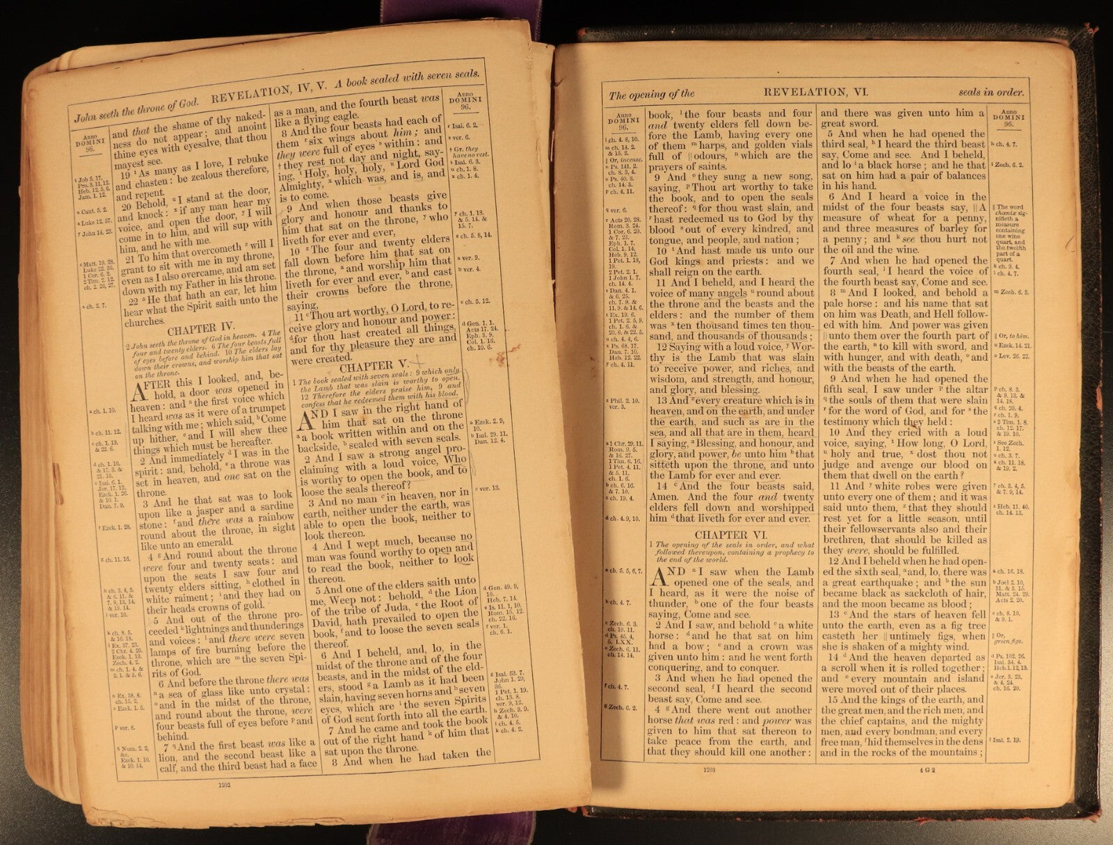1853 The Prince James Holy Bible Antiquarian Bible With Ephemera Postcards etc