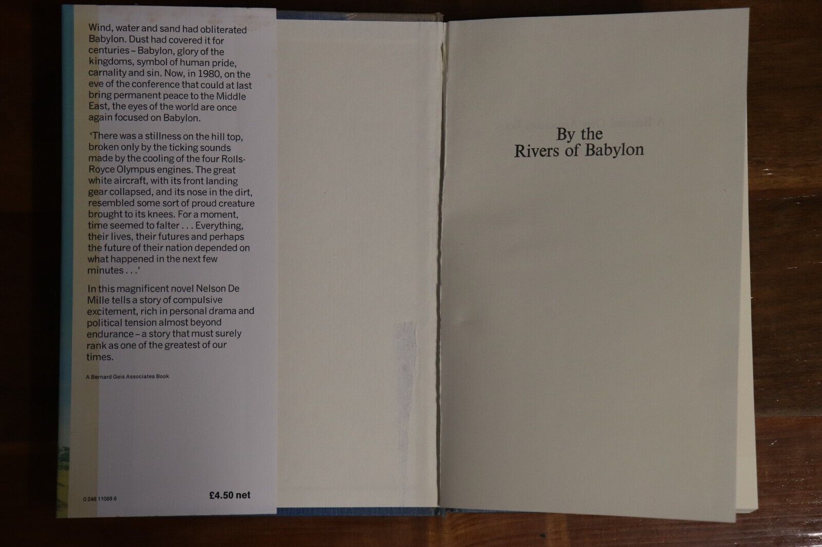 1978 By The Rivers Of Babylon by Nelson de Mille American Fiction Book