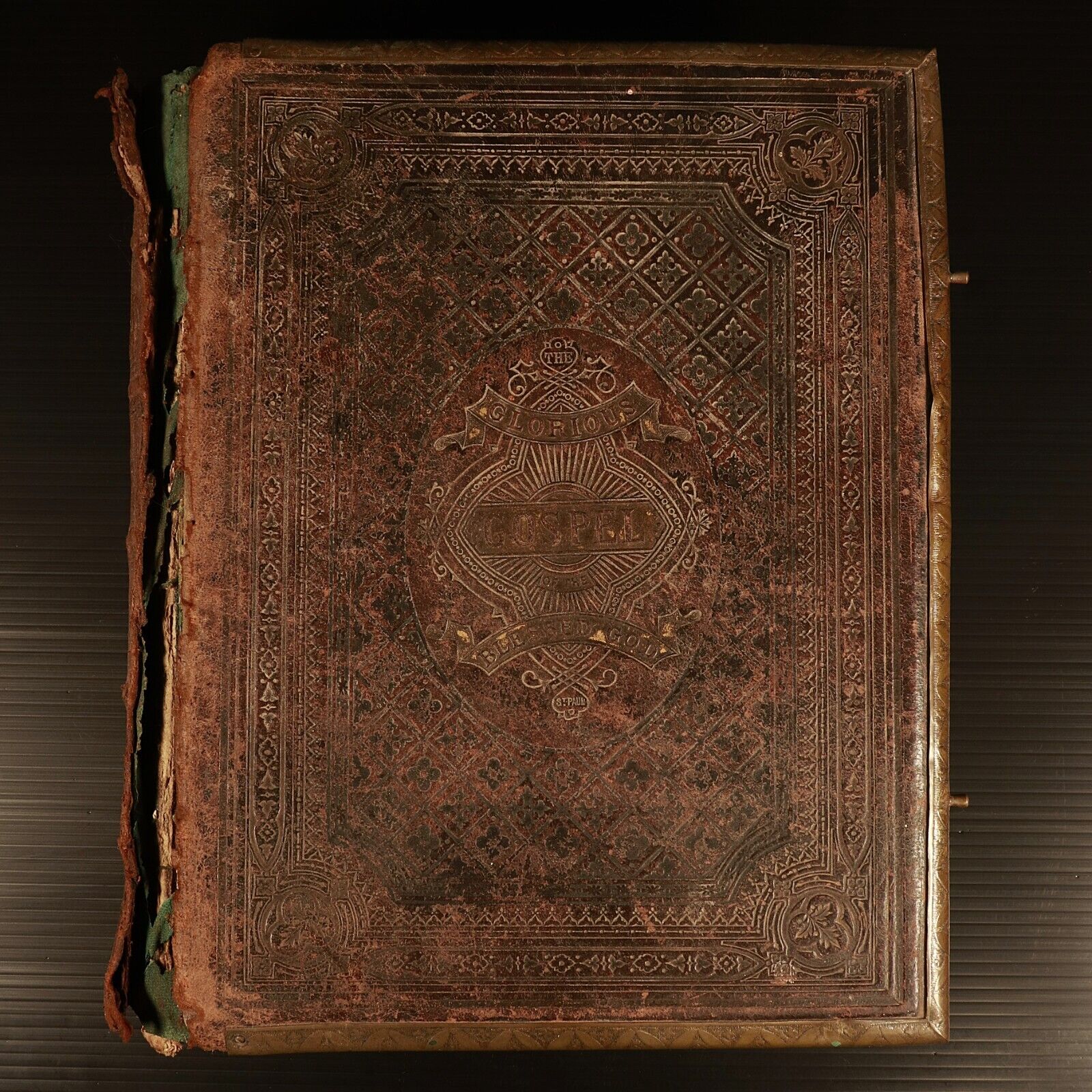c1880 Brown's Self Interpreting Family Bible Large Antiquarian Illustrated Bible
