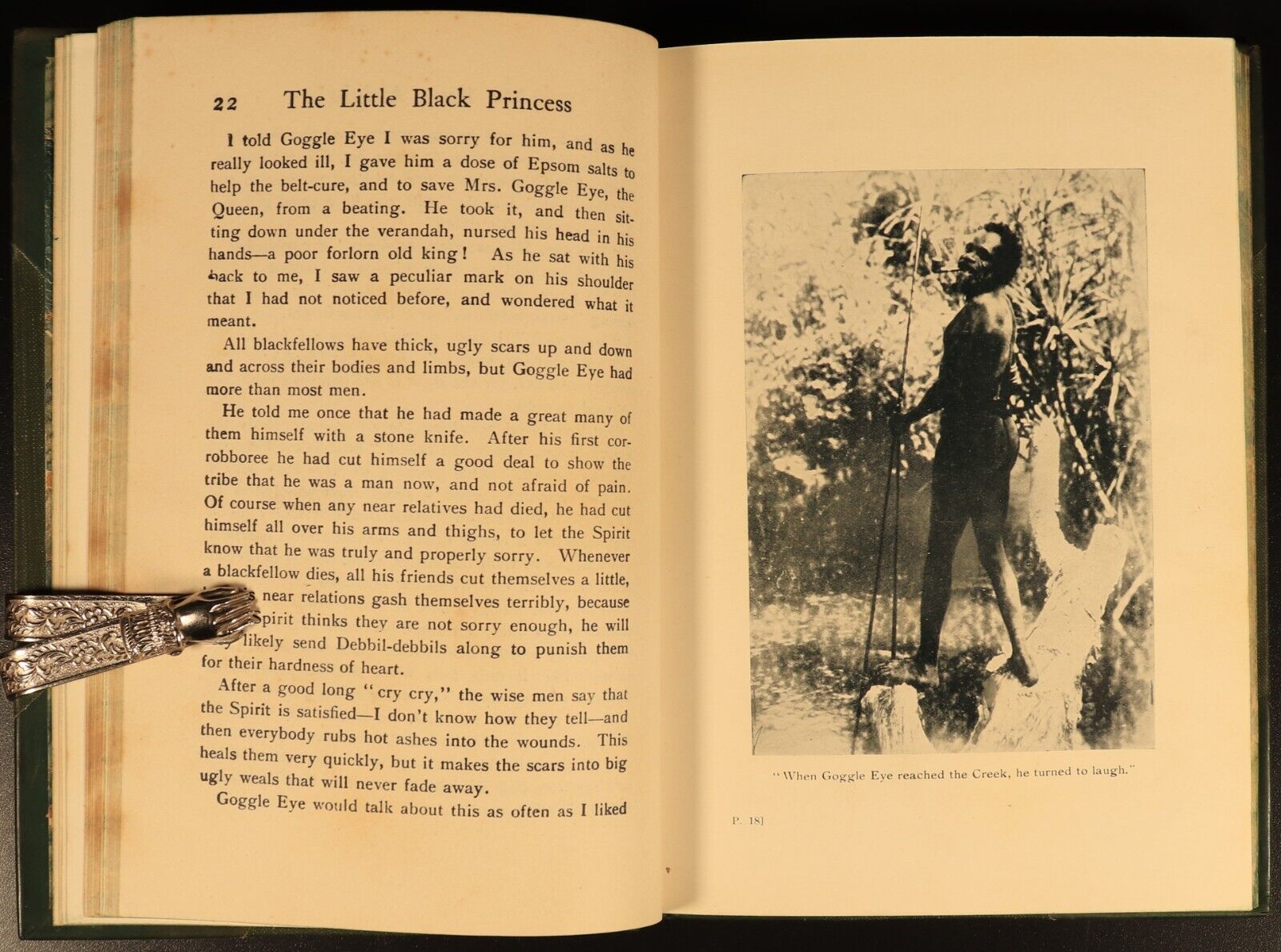 Little Black Princess Of The Never-Never by A. Gunn 1925 Antique Fiction Book