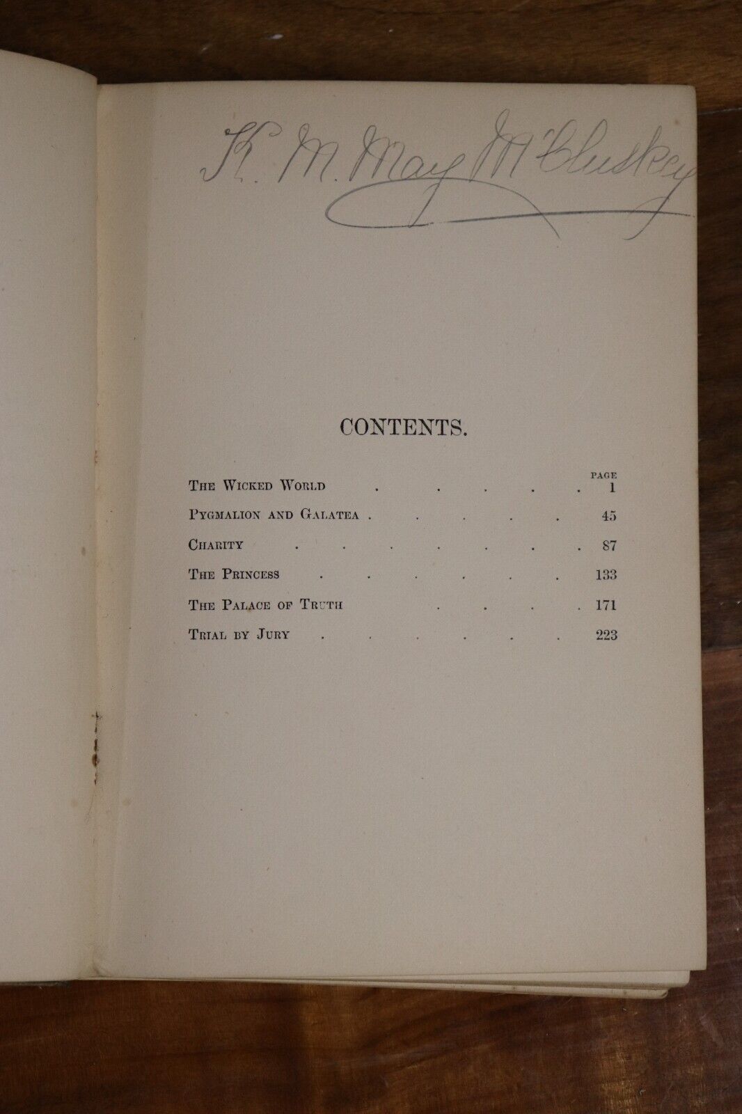 1881 W. S. Gilbert's Original Plays: First Series Antique Literature Book