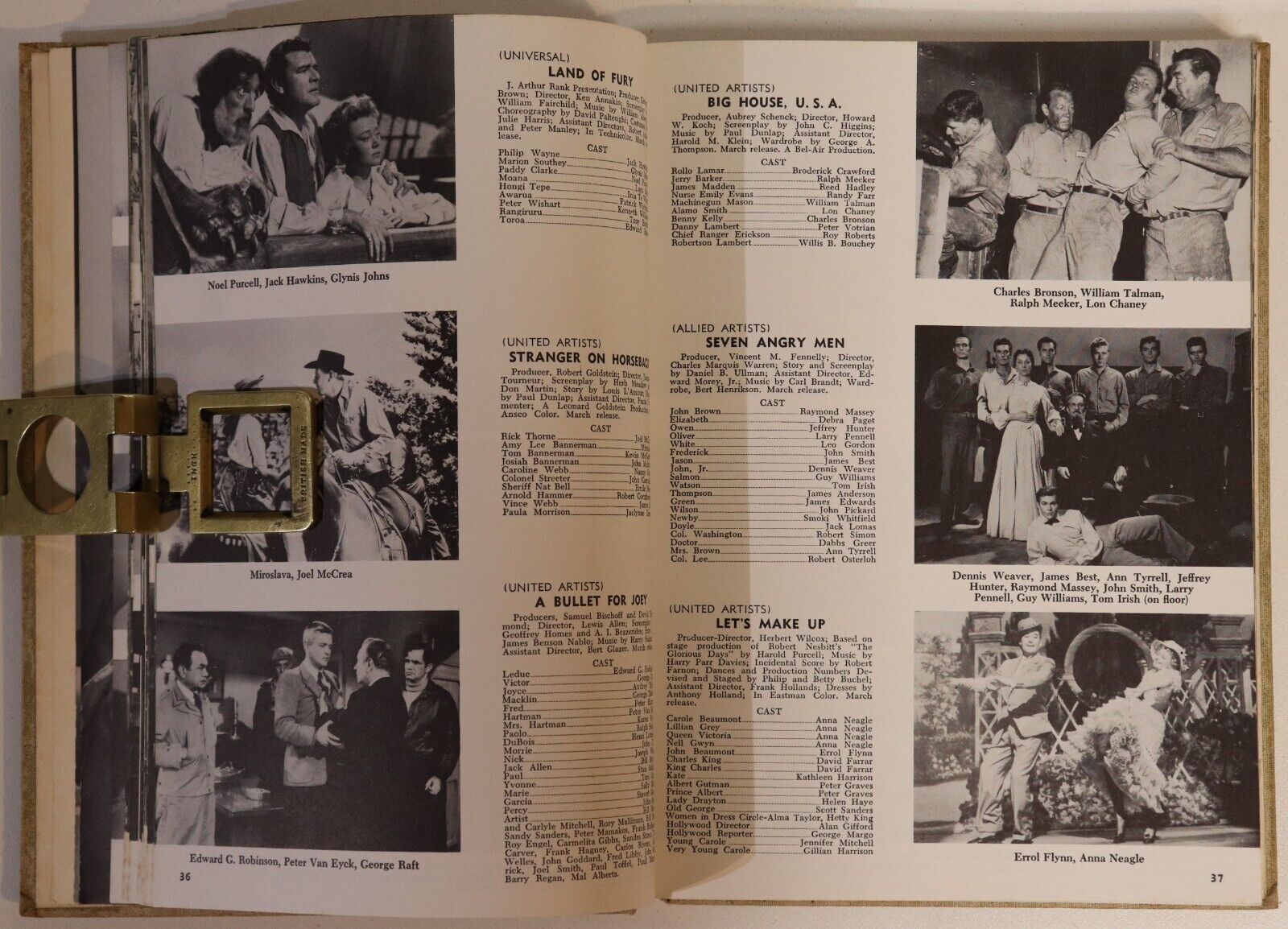 1956 Daniel Blum's Screen World Vintage Film & Cinema History Book