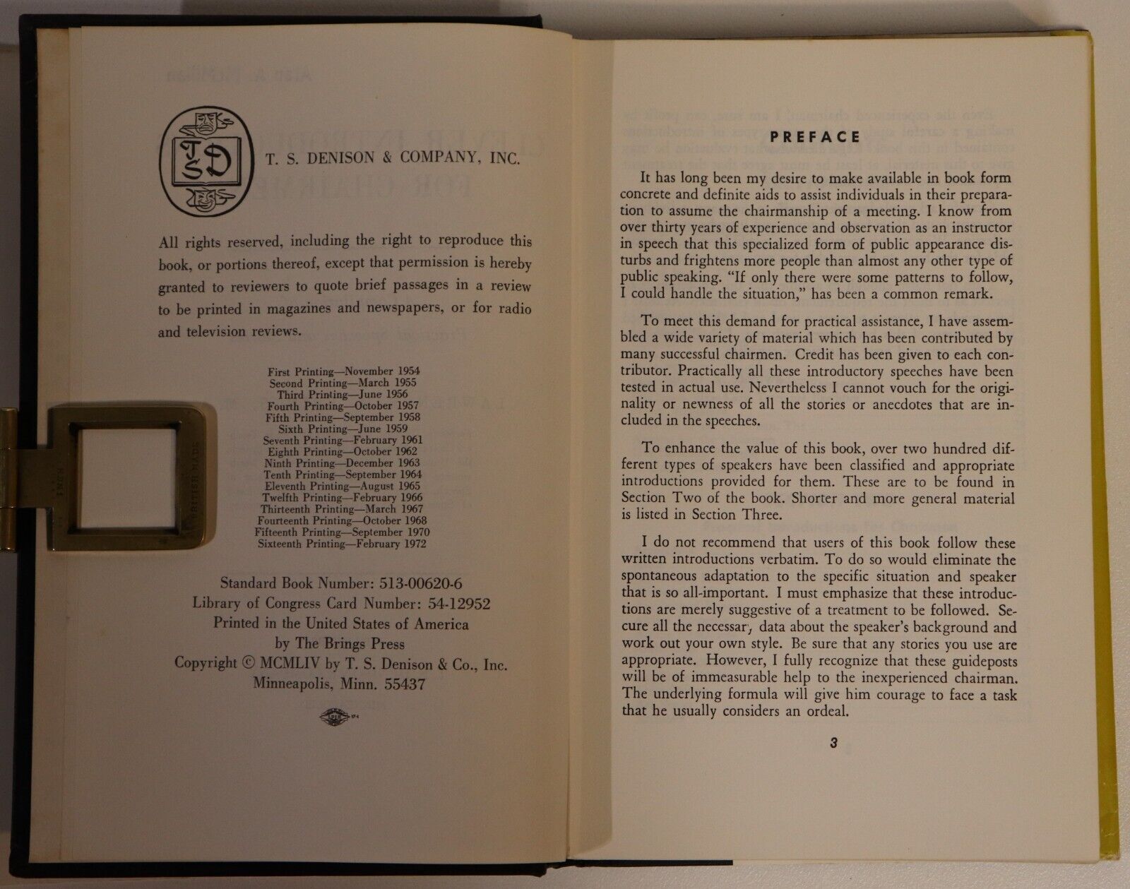 1972 Clever Introductions For Chairmen Vintage Speech Writing Reference Book
