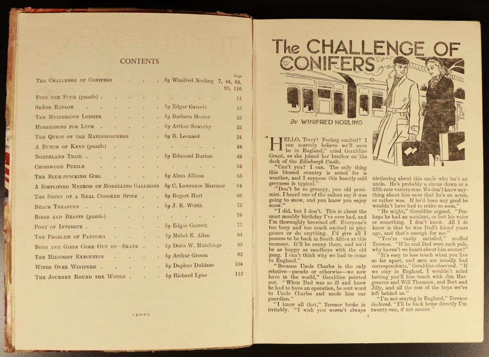 c1940 Chatterbox Annual Antique British Illustrated Childrens Book Dean & Son