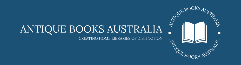 Antique books australia low resolution color logo banner