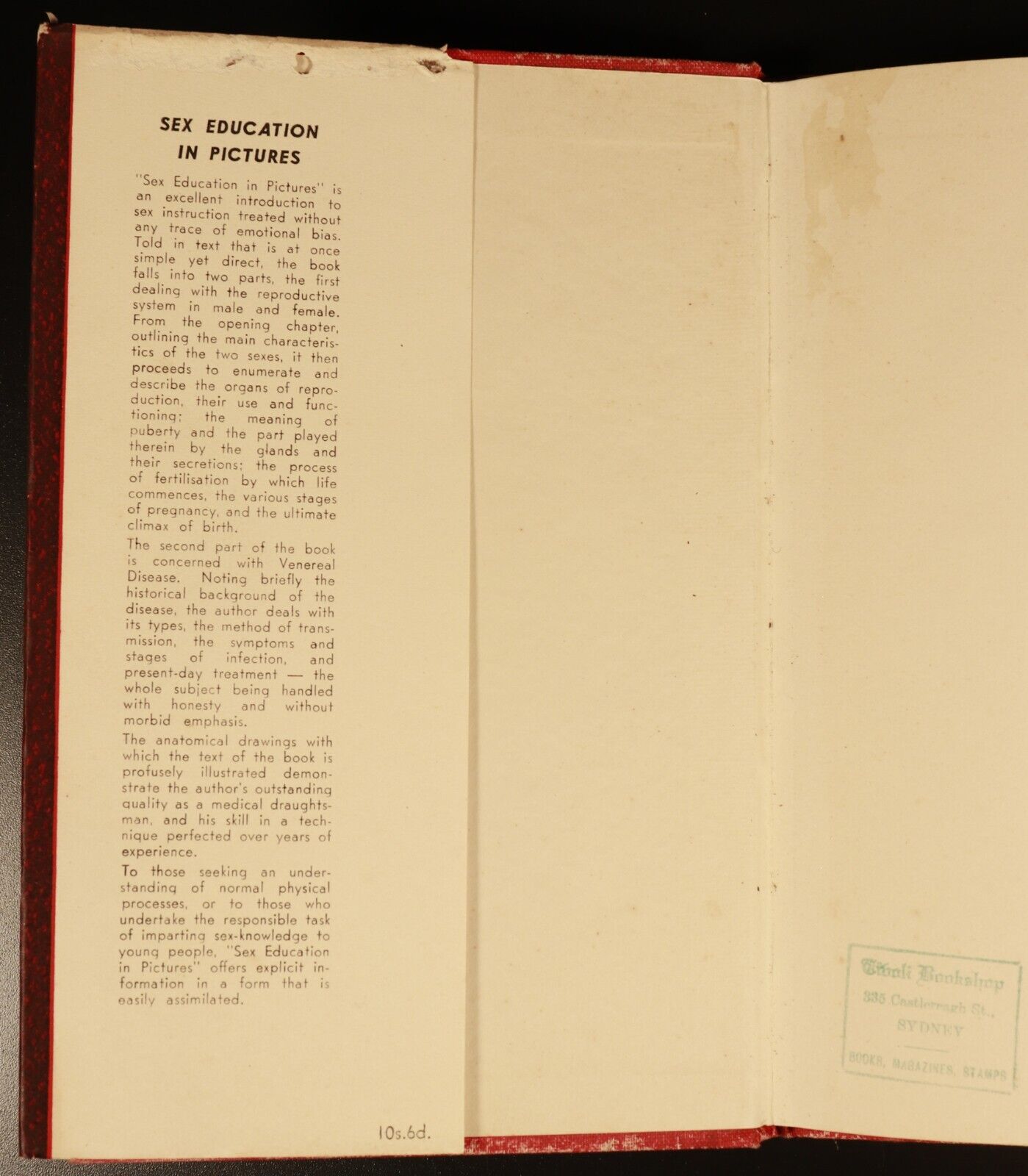 Sex Education In Pictures by DJ Farrell 1946 Antique Sexual Reference Book