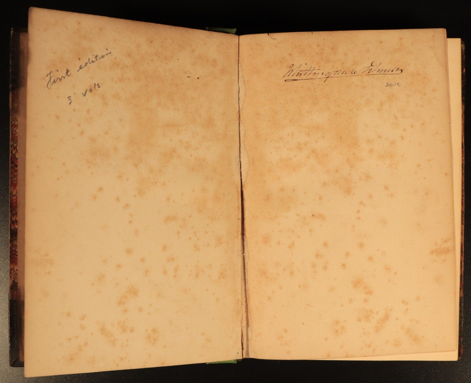 1852 3vol History Of Henry Esmond by Thackeray Antique Fiction Book Set 1st Ed.