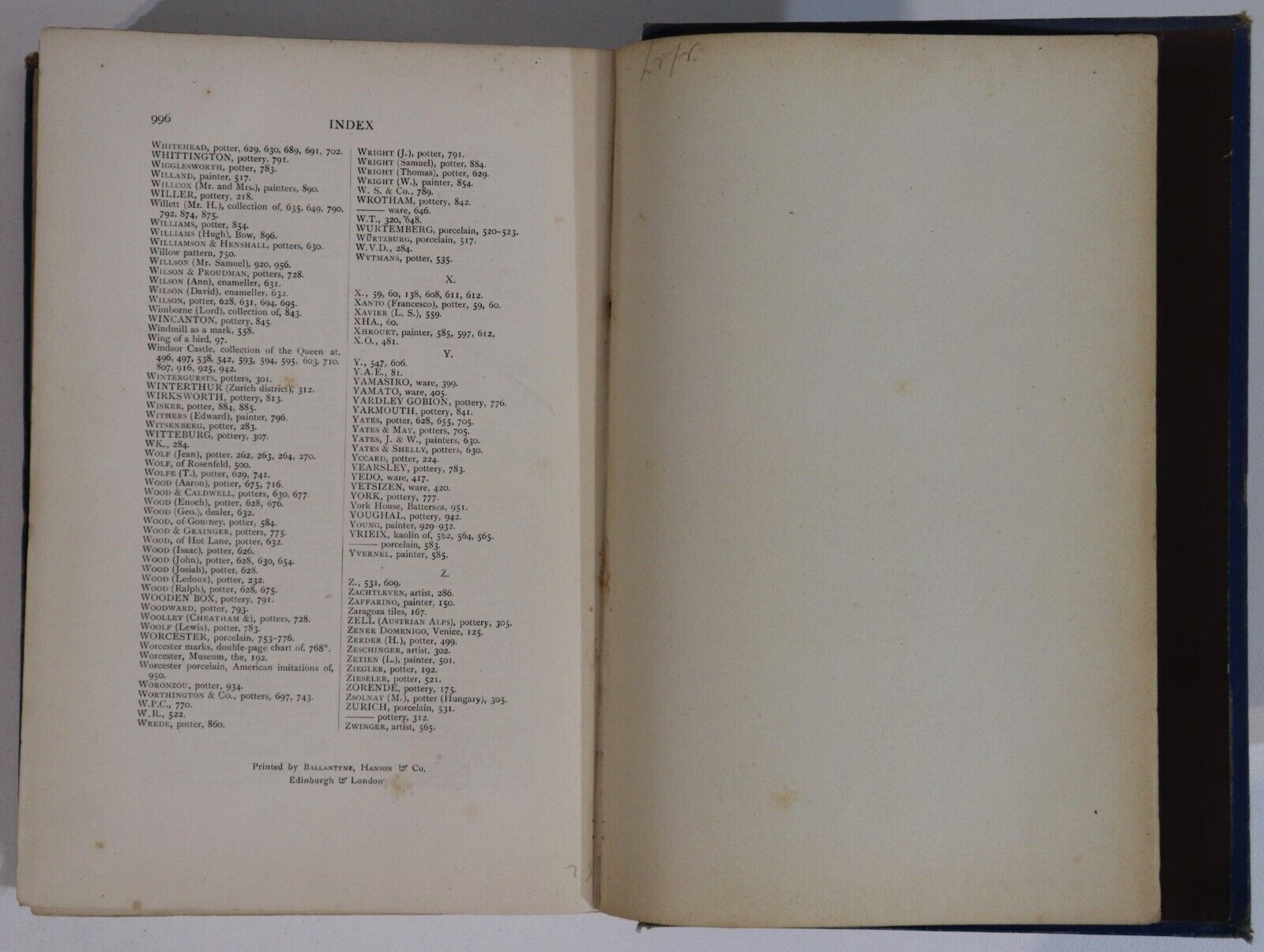 1903 Marks & Monograms On Pottery & Porcelain Antique Collectors Reference Book