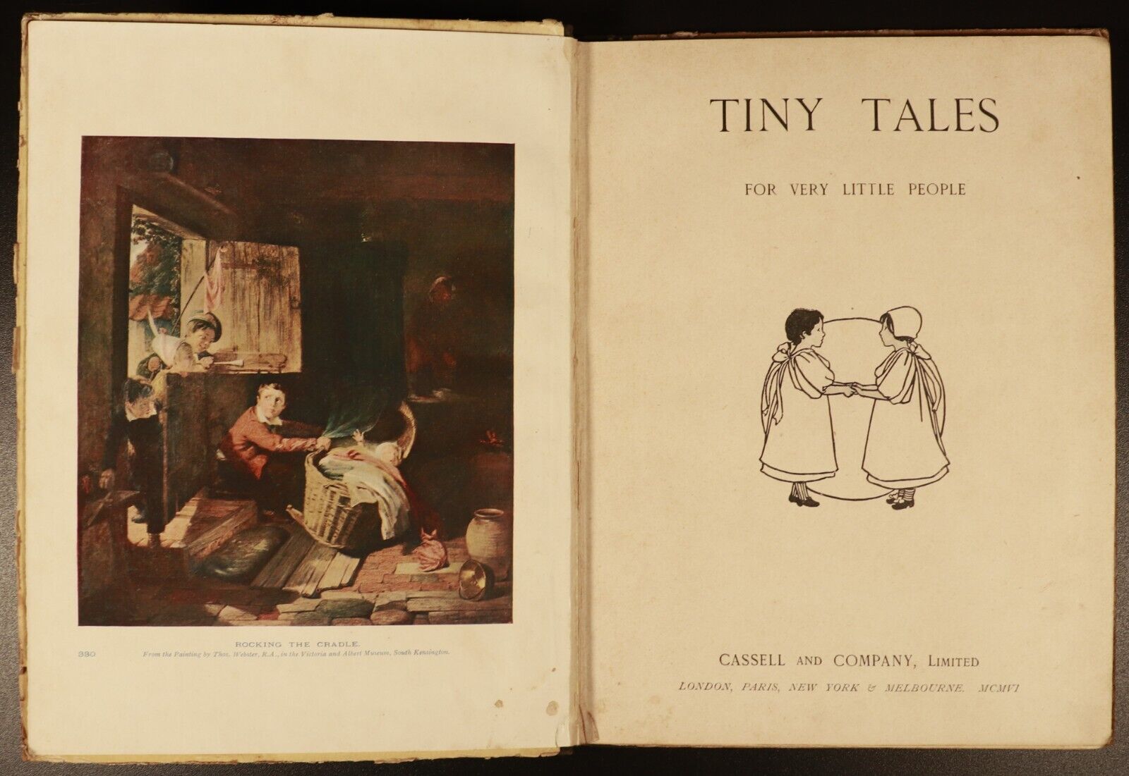 1906 Tiny Tales For Very Little People Antique Illustrated Children's Book