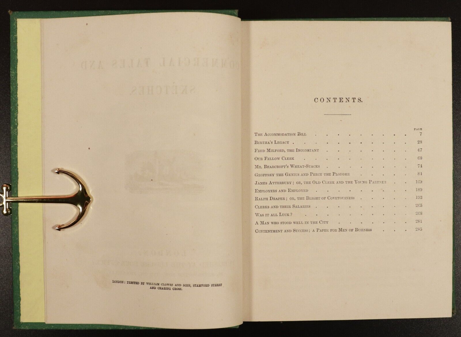 c1870 Commercial Tales & Sketches Antiquarian British History Book Leisure Hour