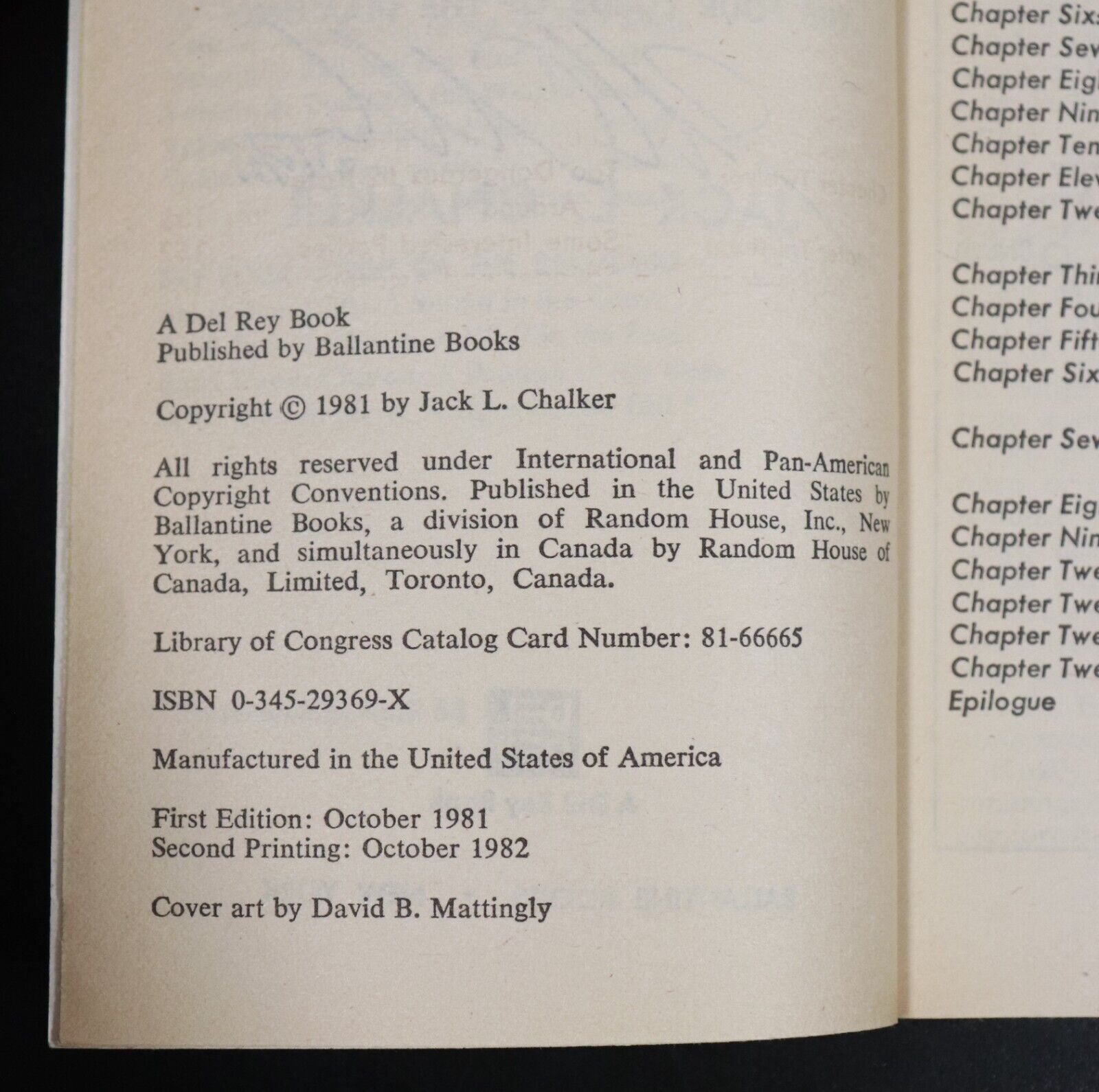 1982 4vol Four Lords Of The Diamond JL Chalker Science Fiction Book Set SIGNED