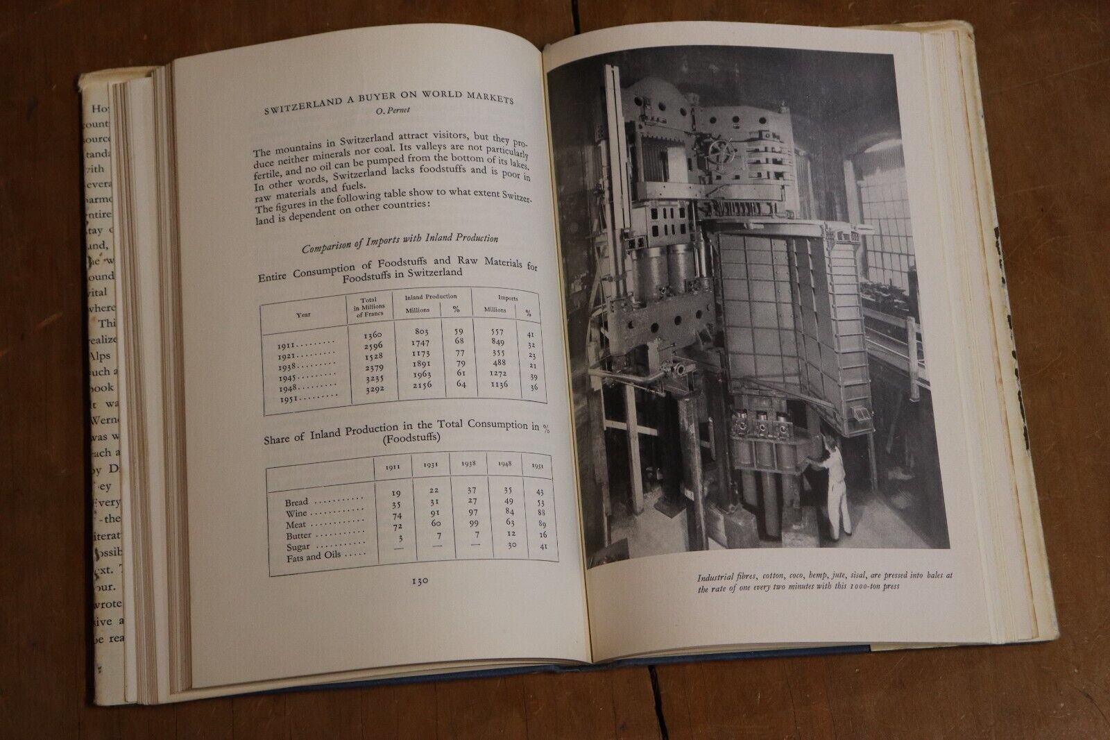 1953 Switzerland Life & Activity Vintage Illustrated Swiss History Book