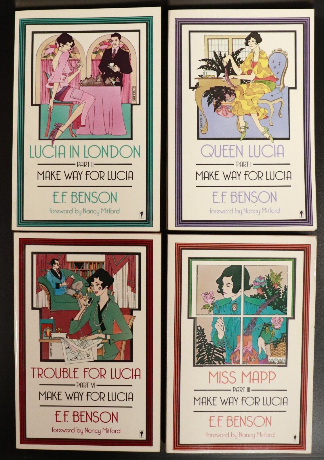 1985 The Works Of E.F. Benson 9 Book Bundle Make Way For Lucia As We Were