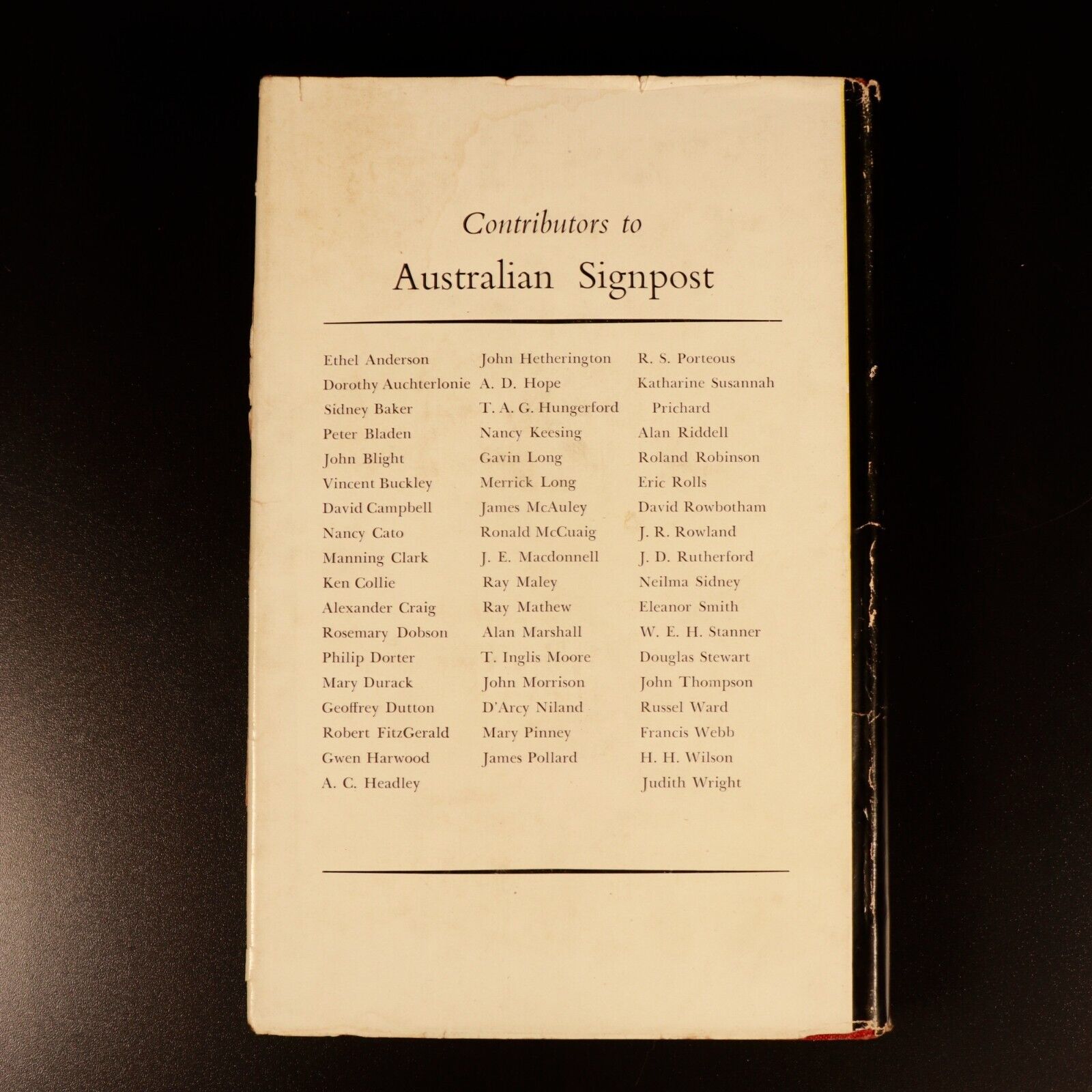 Australian Signpost by T.A.G. Hungerford 1956 Australian Literature History Book