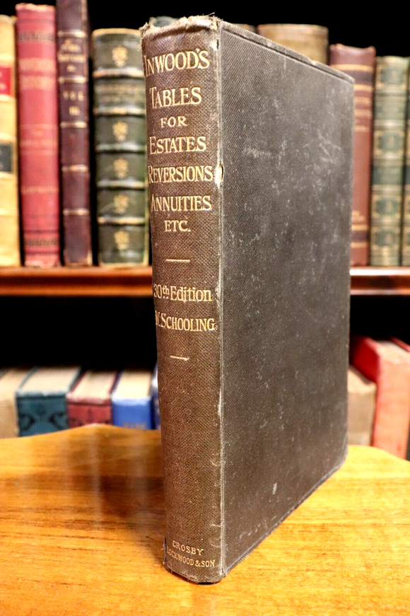 1920 Inwood's Tables For Estates & Properties Antique Finance History ...