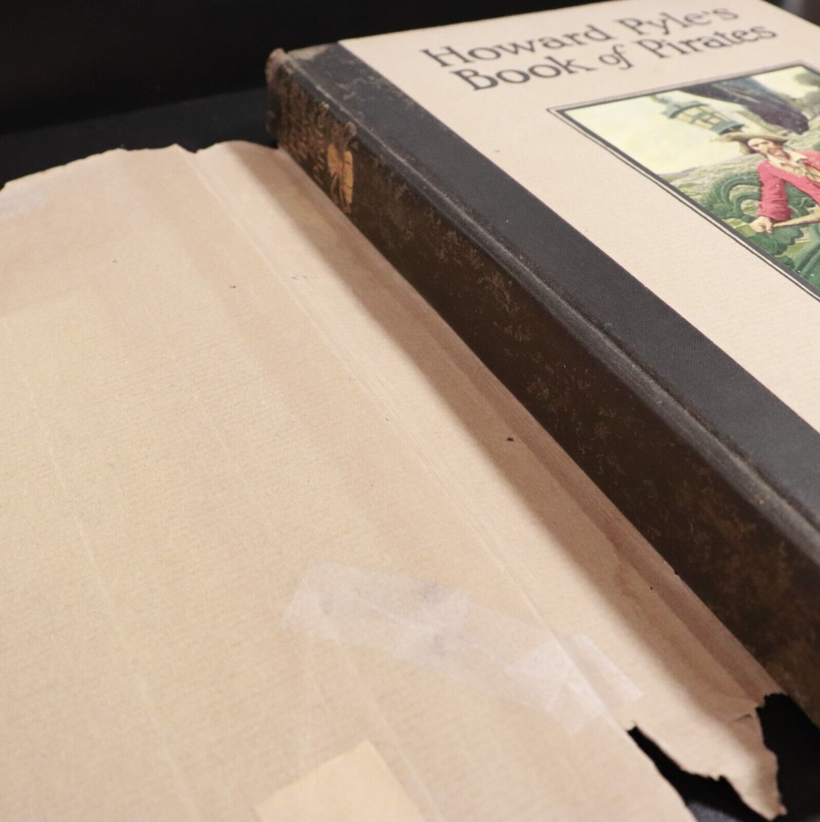 1921 Howard Pyle's Book Of Pirates Antique Childrens Book 1st Ed W/Dust Jacket