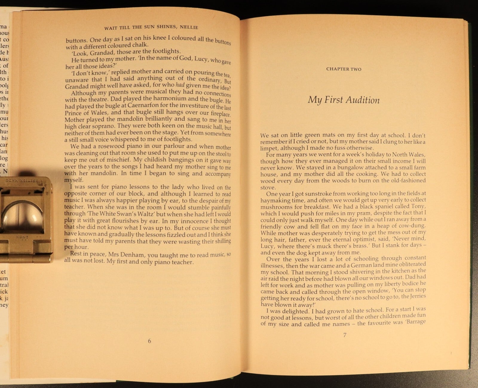 Wait Till The Sun Shines Nellie by Rita Nellie Hunter SIGNED 1st Ed Theatre Book