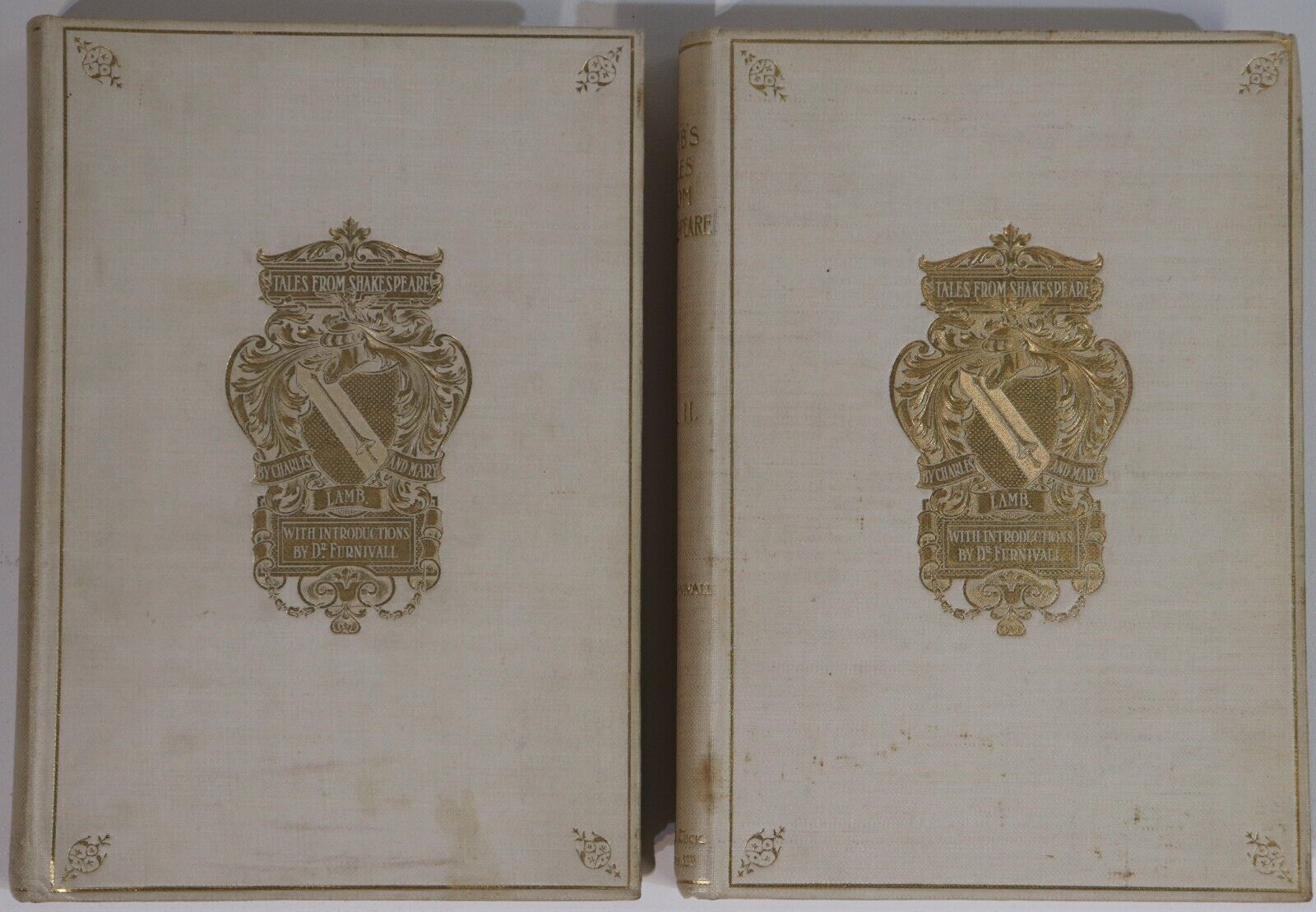 1901 2vol Tales From Shakespeare: Charles & Mary Lamb Antique Literature Books