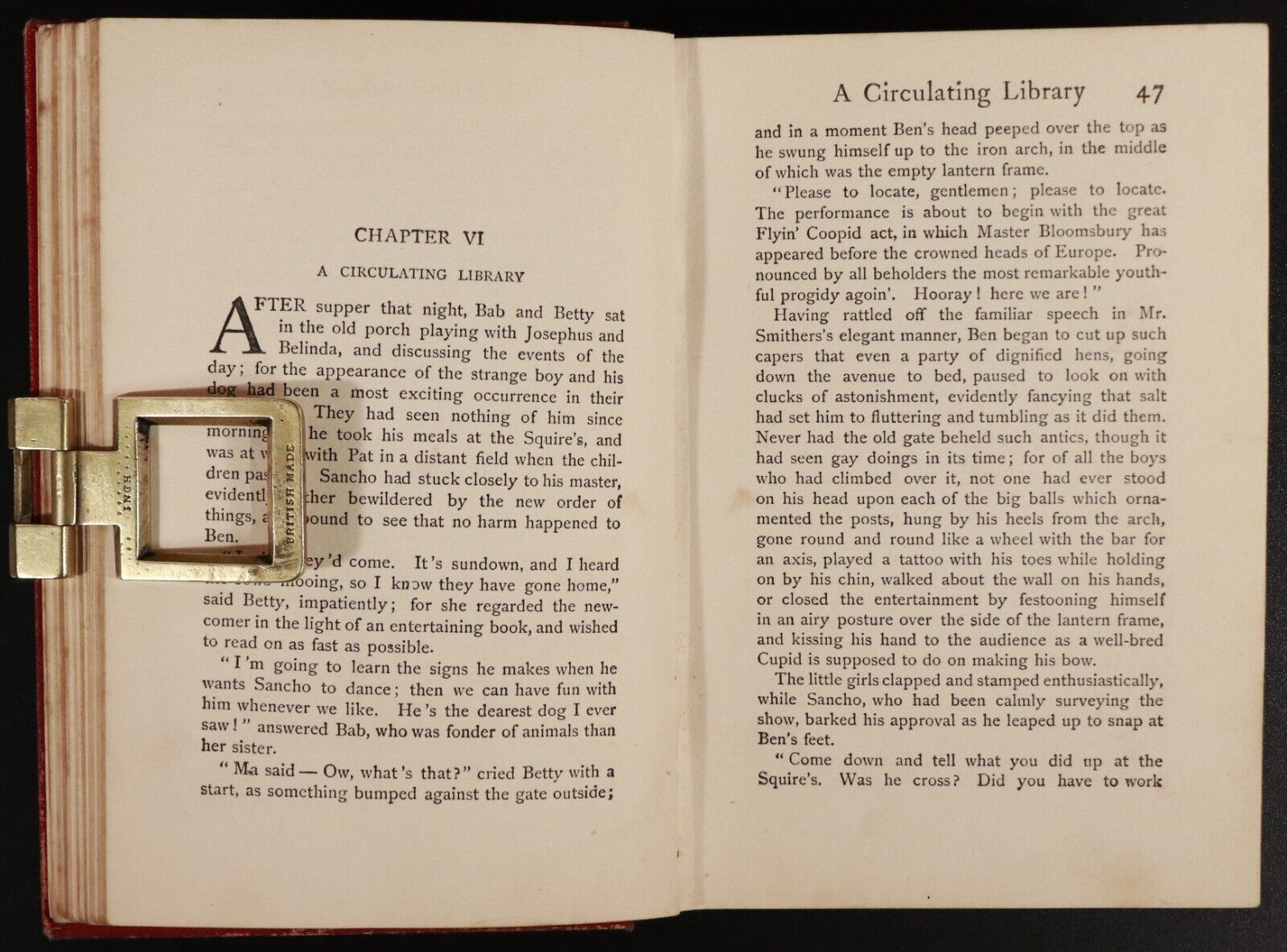 1944 Under The Lilacs by Louisa M. Alcott Antique Fiction Book
