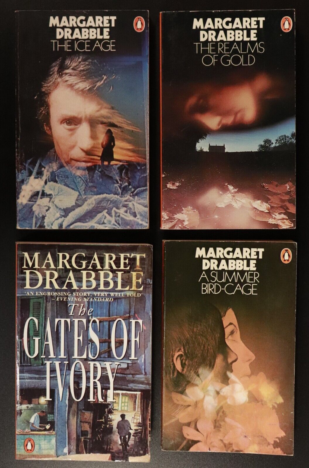 1985 The Works Of Margaret Drabble 4 Book Bundle Gates Of Ivory Summer Bird Cage - 0