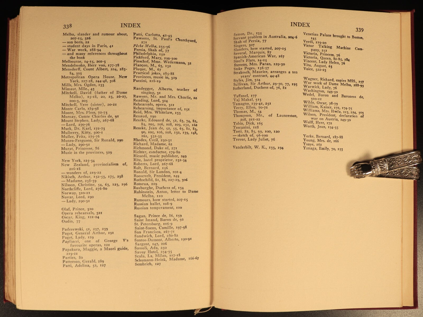 Melodies & Memories by Nellie Melba 1926 Antique Australian Music History Book