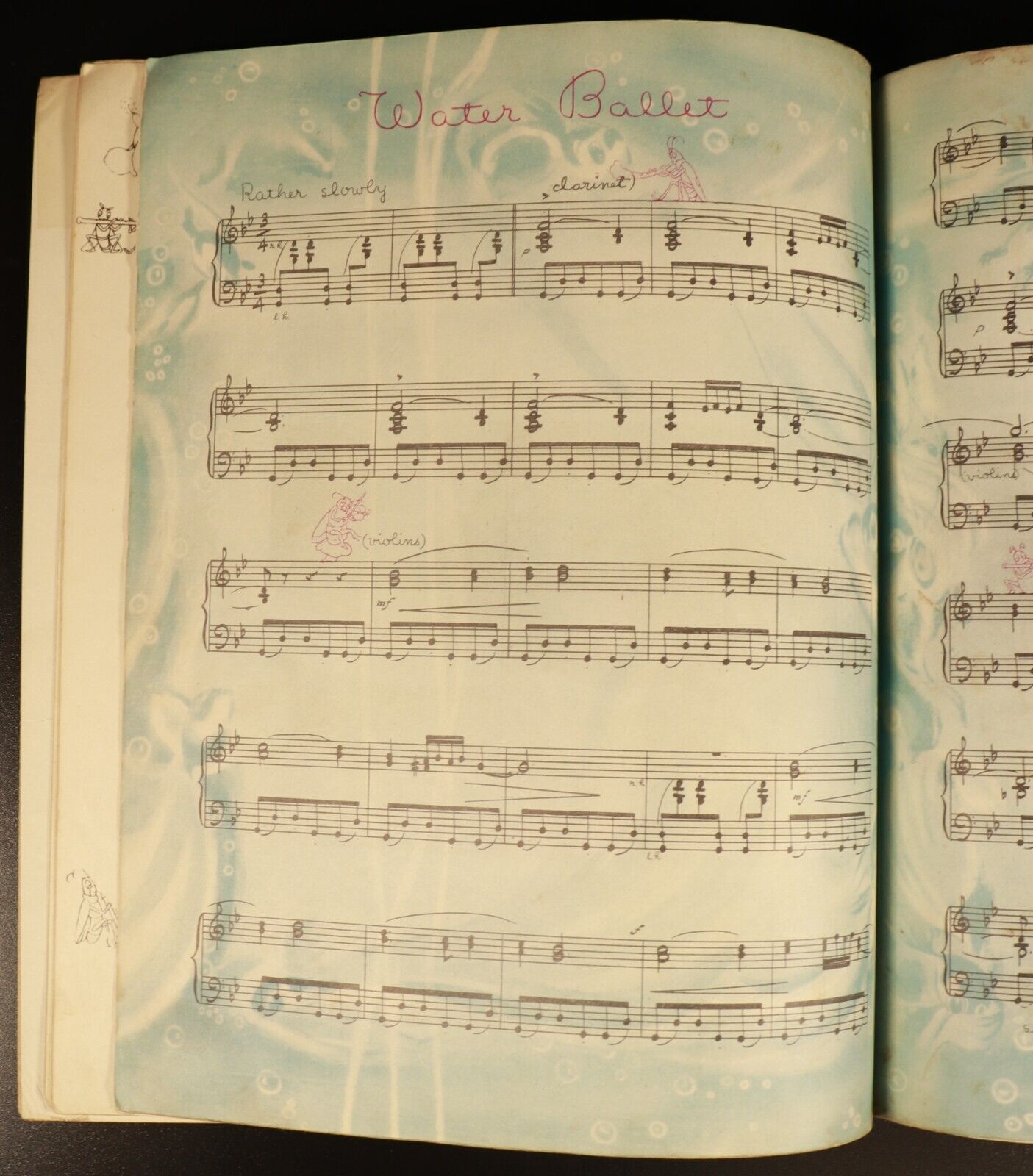 1940 The Nutcracker Suite by Walt Disney Antique Illustrated Childrens Book