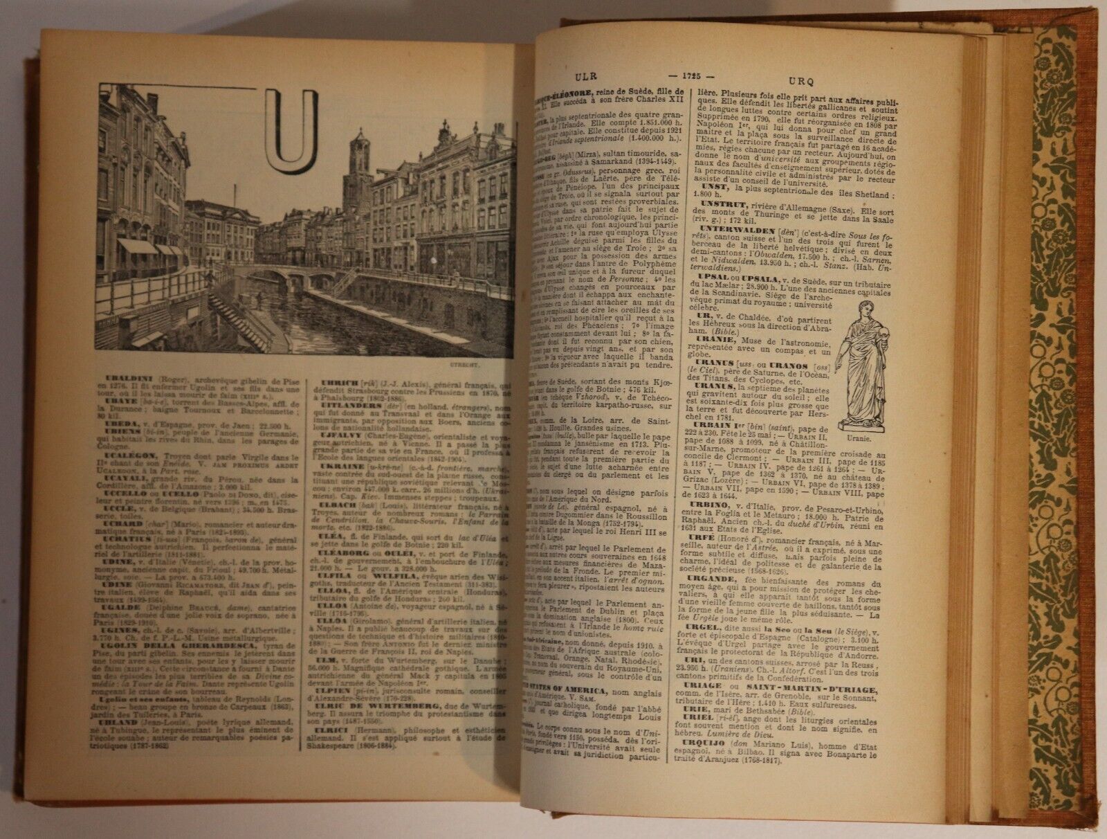 1927 Nouveau Petit Larousse Illustre Antique French Encyclopaedia Reference Book