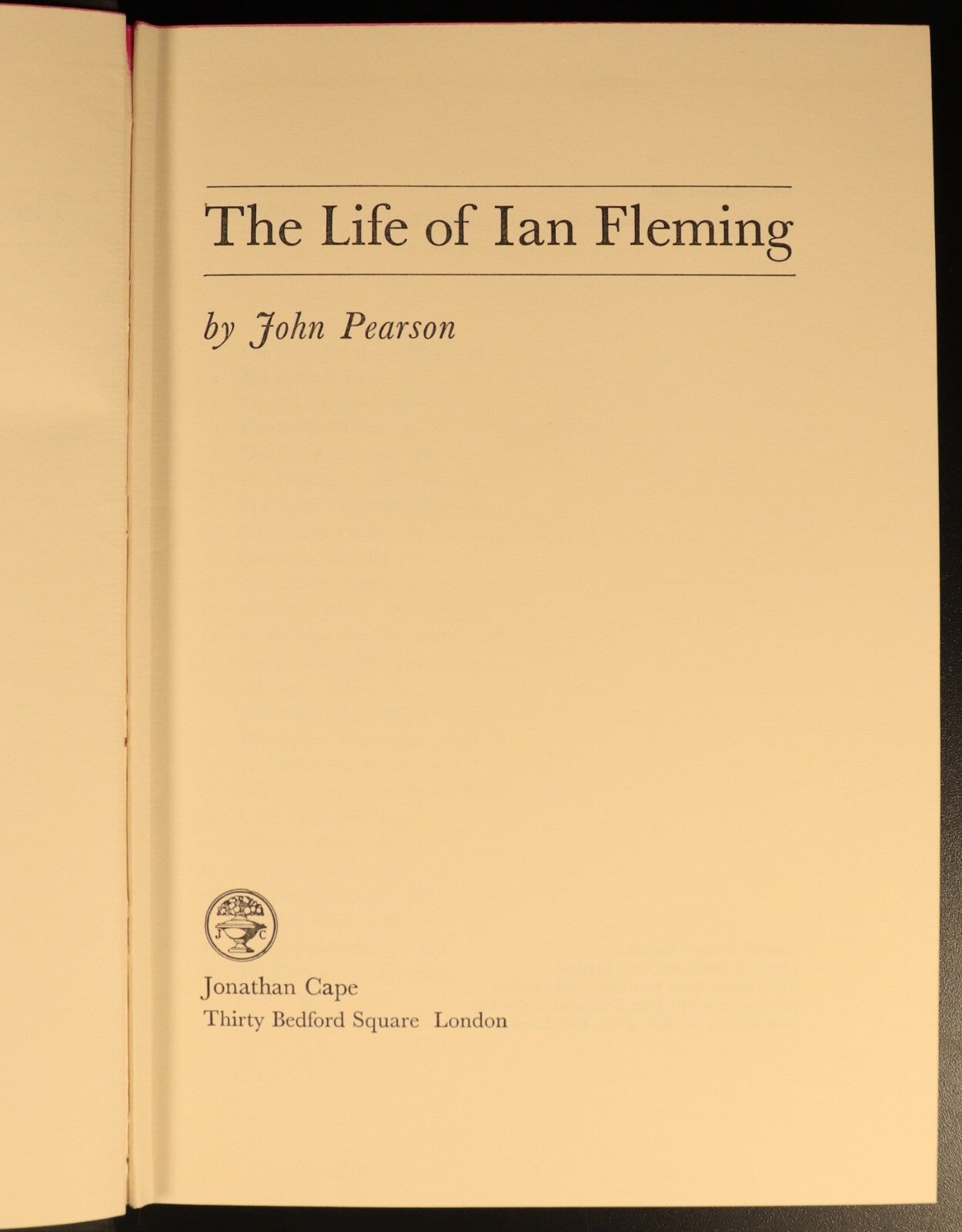 The Life Of Ian Fleming James Bond by John Pearson Biography Book 1961 1st Ed