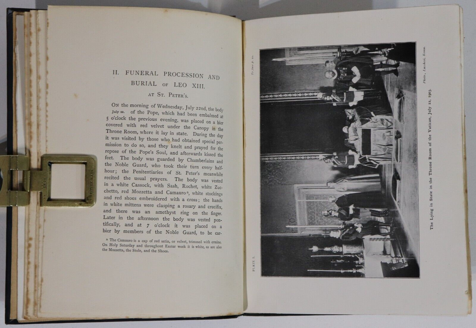 1903 Sede Vacante Conclave Of 1903 De La Garde Grissell Antique Theology Book