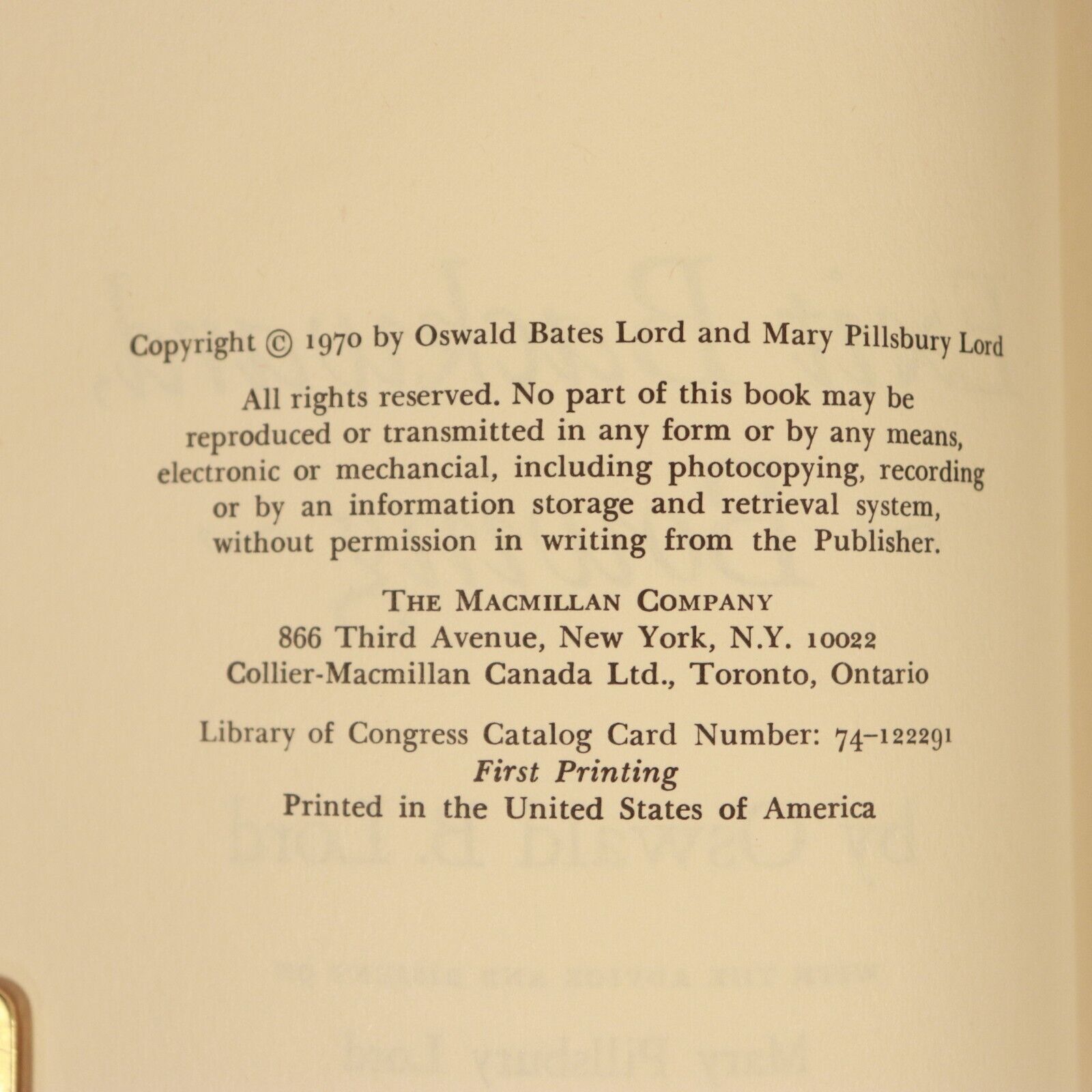 1970 Exit Backward Bowing by Oswald B. Lord Vintage Travel Exploration Book