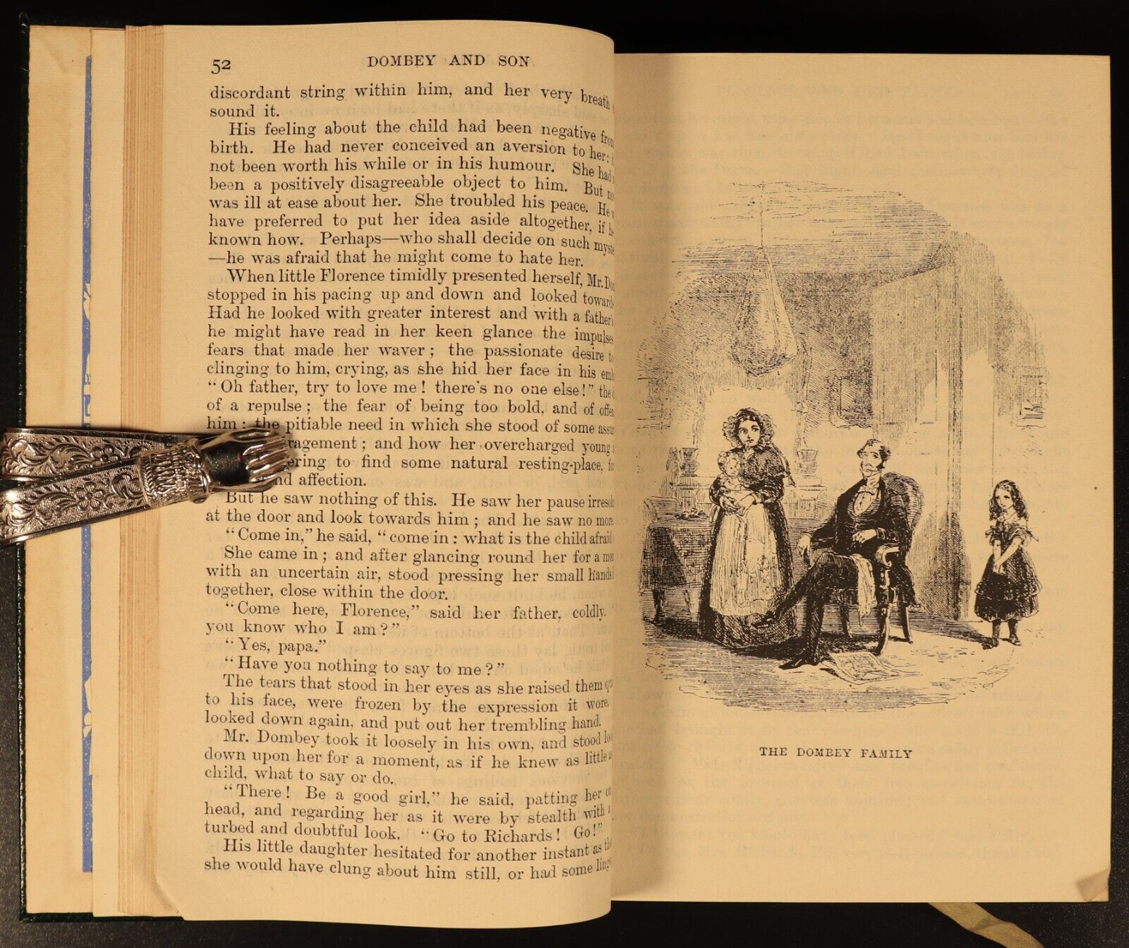 c1930 Dombey & Son by Charles Dickens Antique British Fiction Book Illustrated