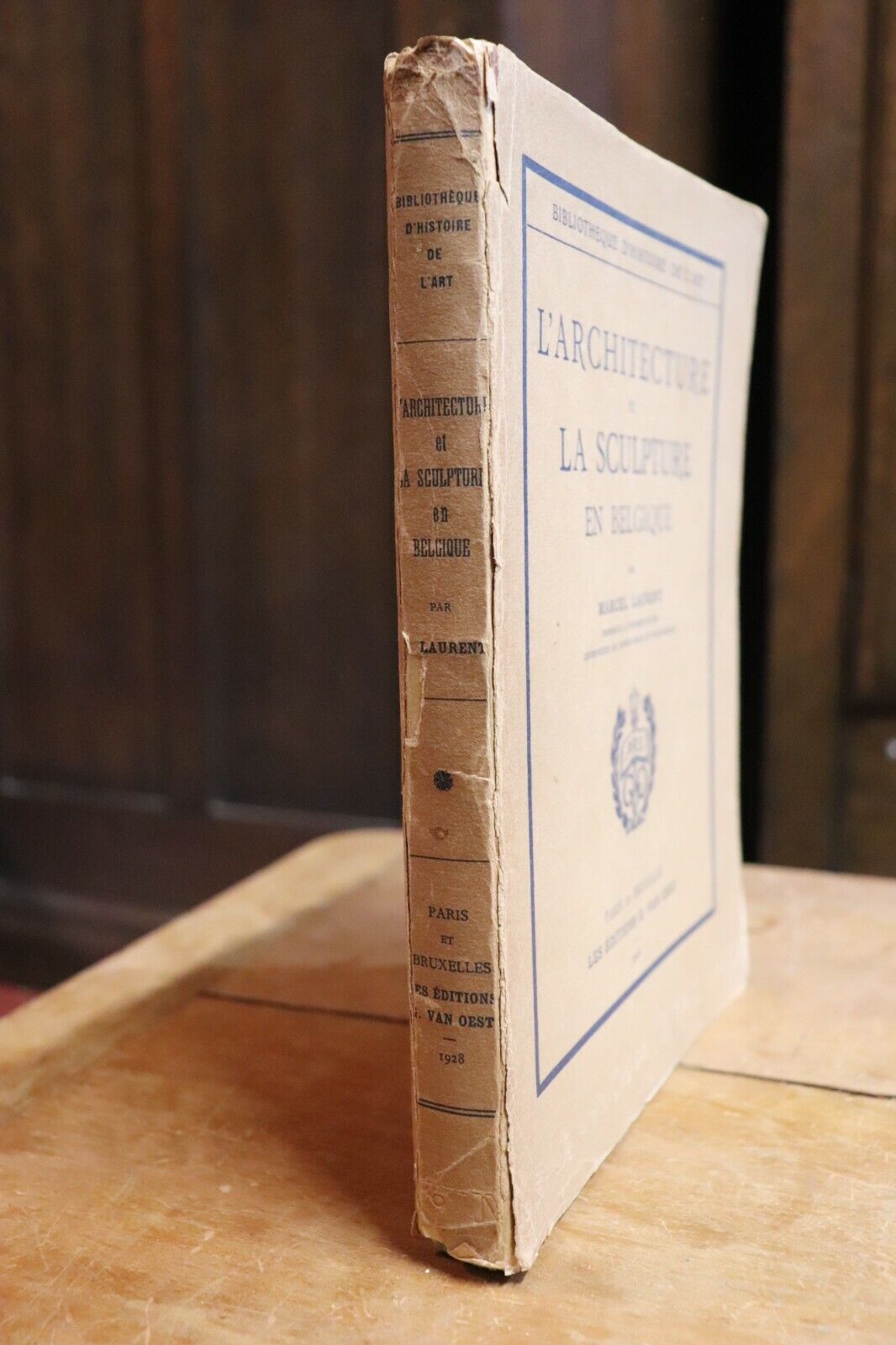 1928 L'architecture et La Sculpture en Belgique Antique Architecture Book