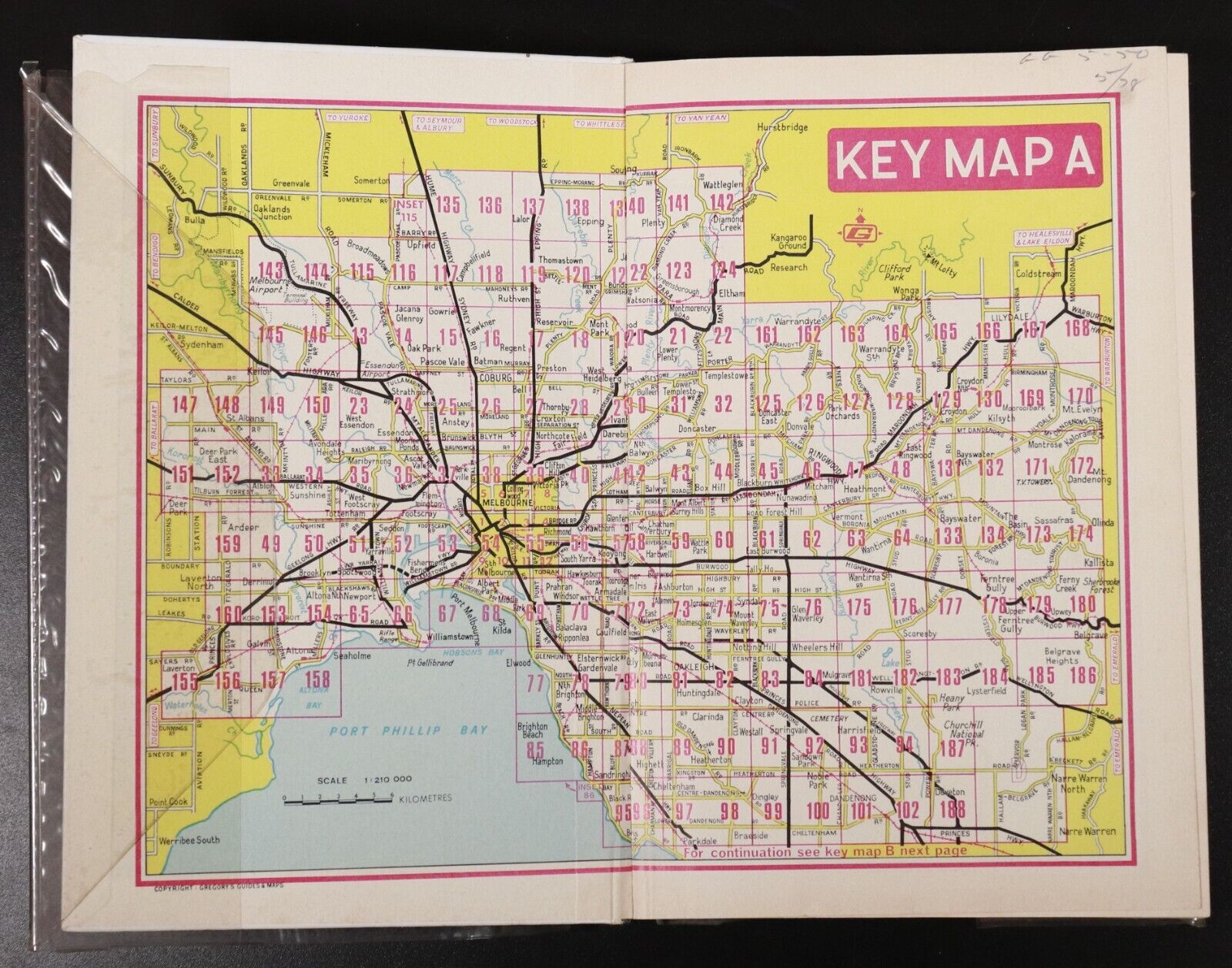 1977 Gregory's Street Directory Of Melbourne & Suburbs Vintage Maps Book