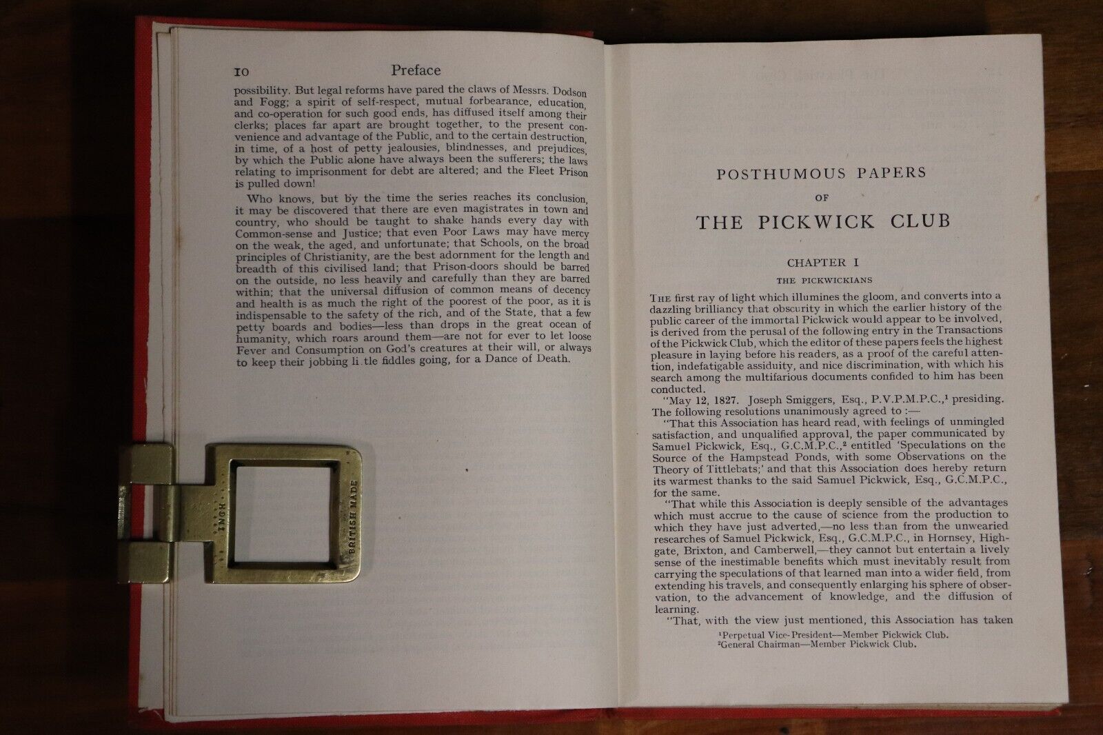 c1930 The Pickwick Club by Charles Dickens Antique Classic Literature Book