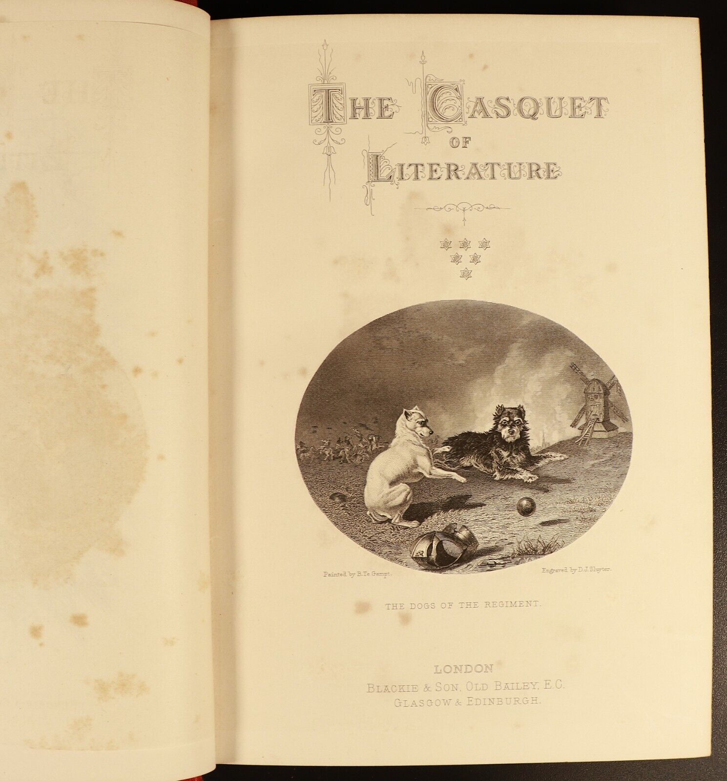 The Casquet Of Literature by Charles Gibbon 6vol c1877 Antique History Book Set