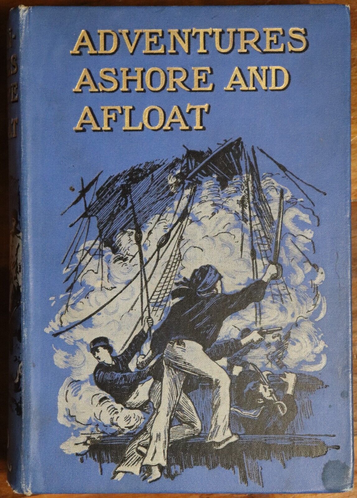 c1906 Adventures Ashore & Afloat Antique Childrens Adventure Story Book