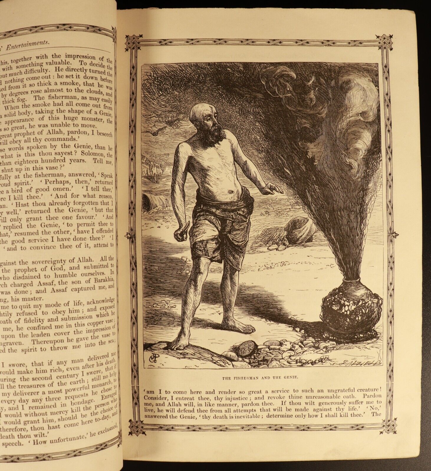 c1865 Dalziel's Arabian Nights' Entertainments Antique Historical Fiction Book