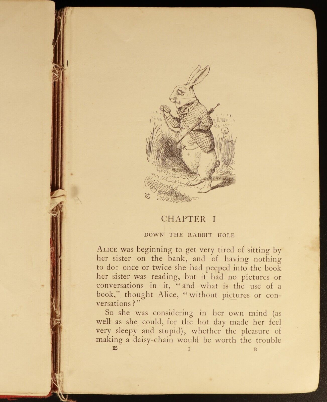 1911 Alice's Adventures In Wonderland L Carroll & J Tenniel Antique Fiction Book