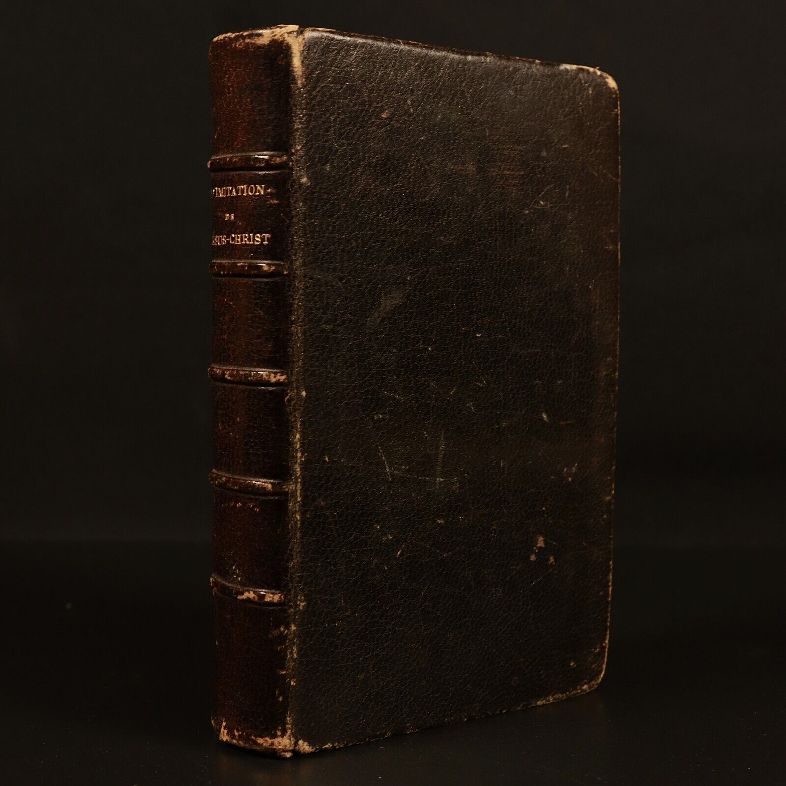 L'Imitation De Jesus Christ par De Lamennais 1885 Antique French Theology Book