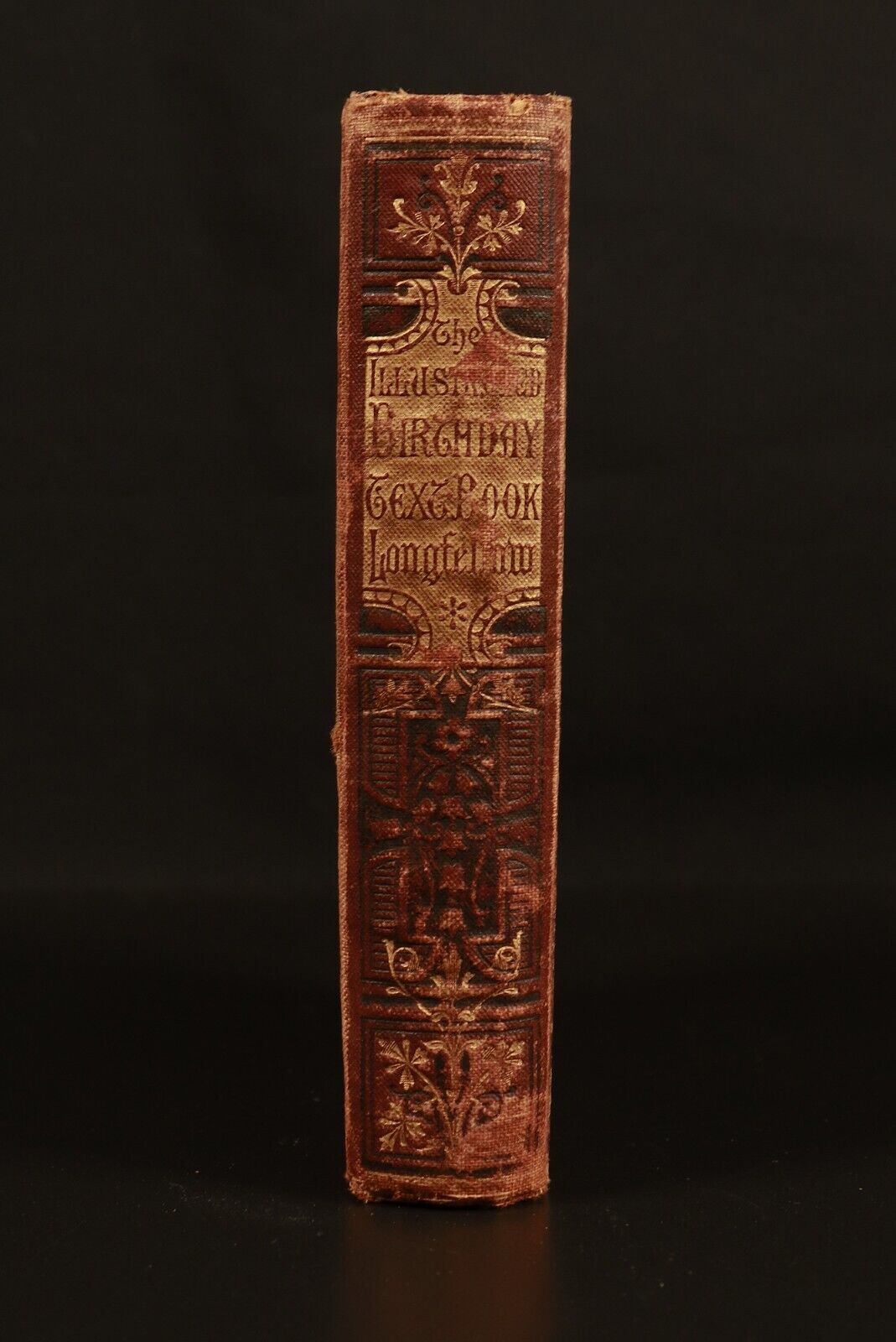 Longfellow's Illustrated Birthday Text Book c1880 Antiquarian Poetry Book