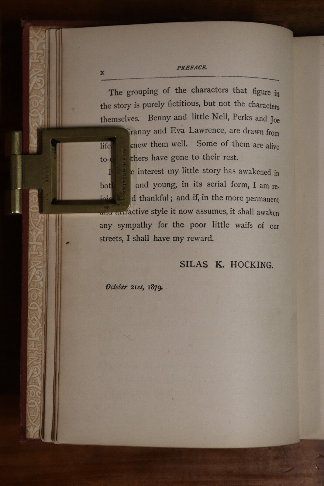c1879 Her Benny by Silas K Hocking Antique British Fiction Book Liverpool