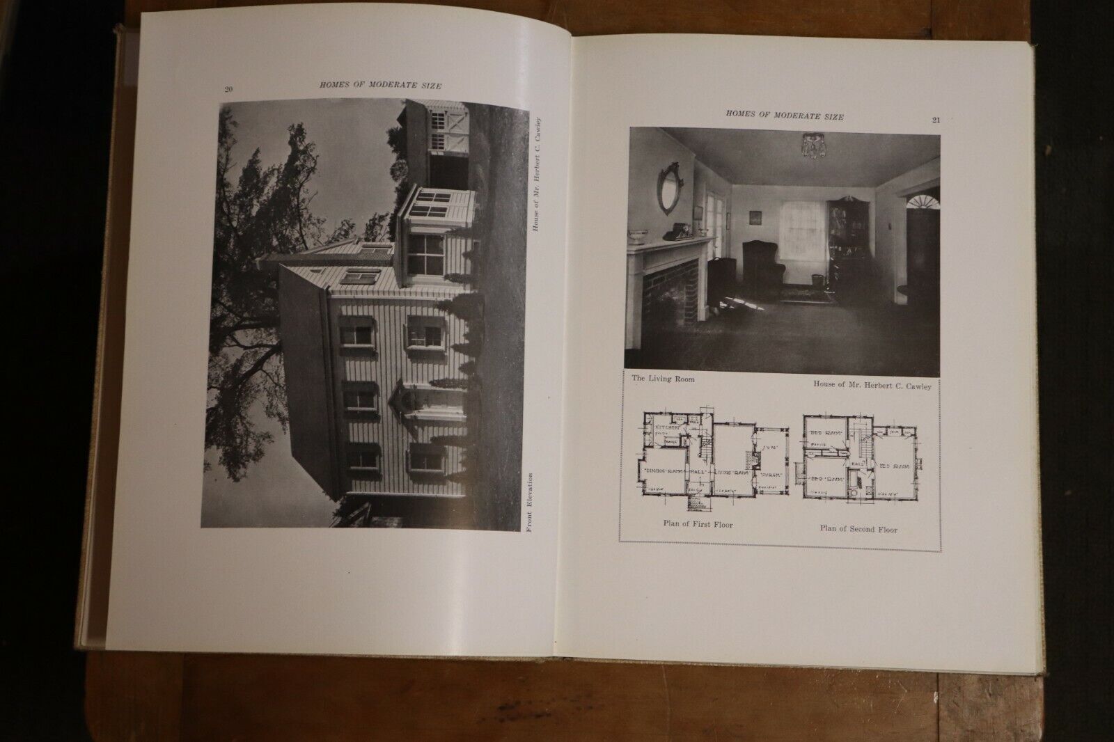 1921 Dalzell's Homes Of Moderate Size 1st Ed Antique American Architecture Book