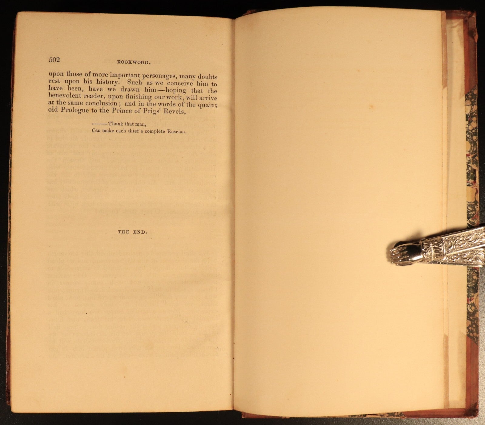1836 Rookwood: A Romance W. Harrison Ainsworth Antiquarian British Fiction Book